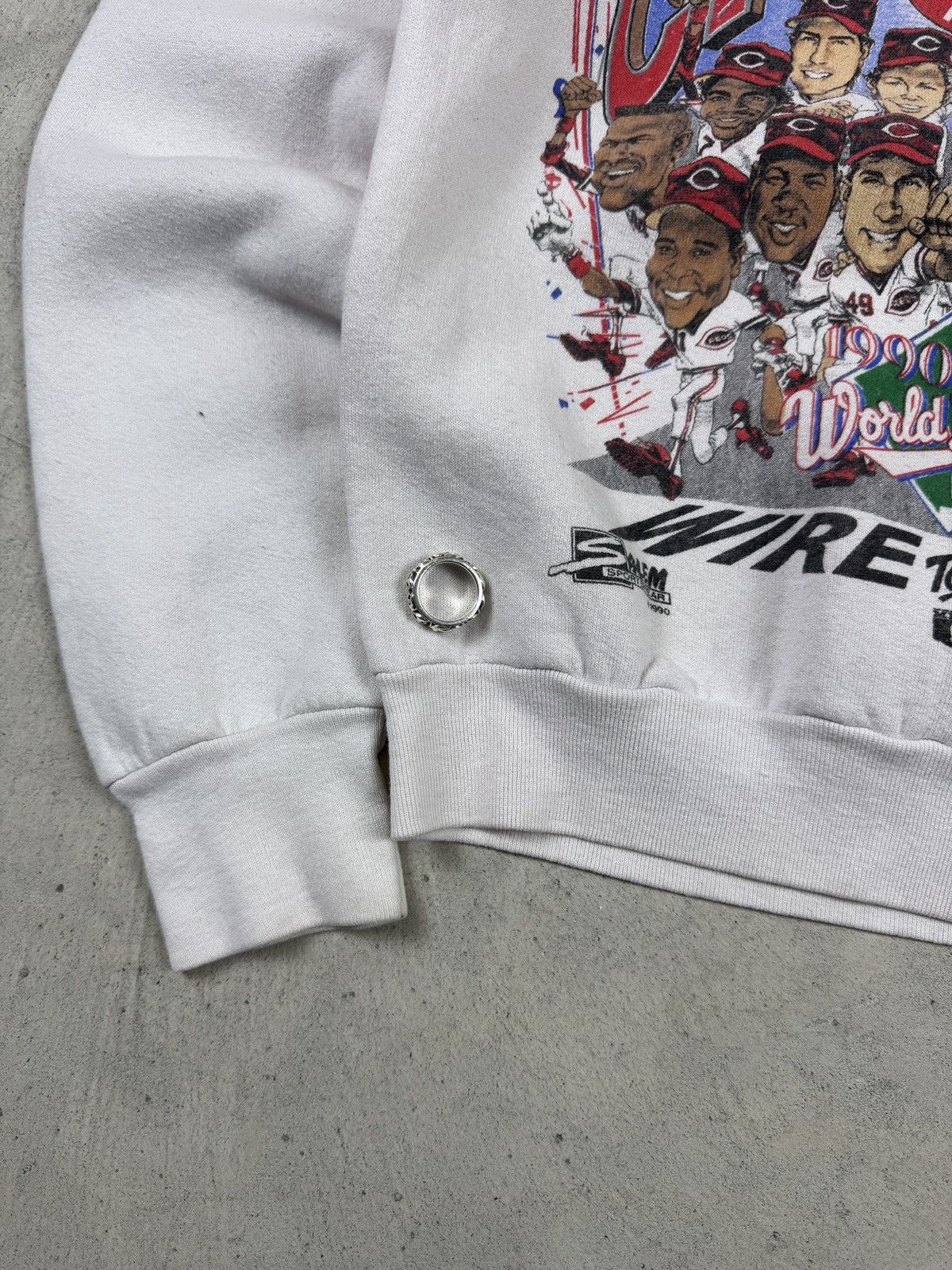 Salem Sportswear × Vintage 1990s Cincinnati Reds Salem Crewneck Size US S / EU 44-46 / 1 - 4 Thumbnail