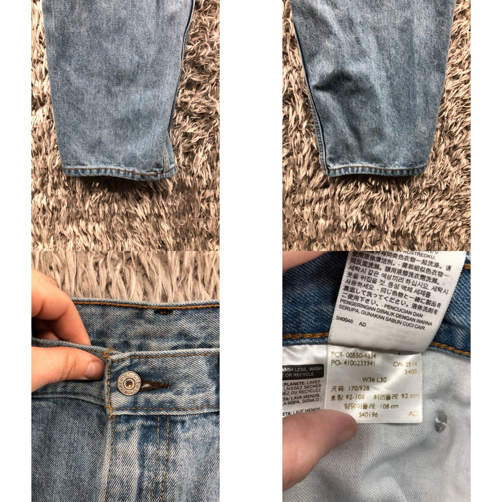 Levi's Levi's 550 Jeans - 36x30 - Regular Slim Straight | Levi's | Blue | Denim | Men's Jeans Size US 36 / EU 52 - 8 Thumbnail