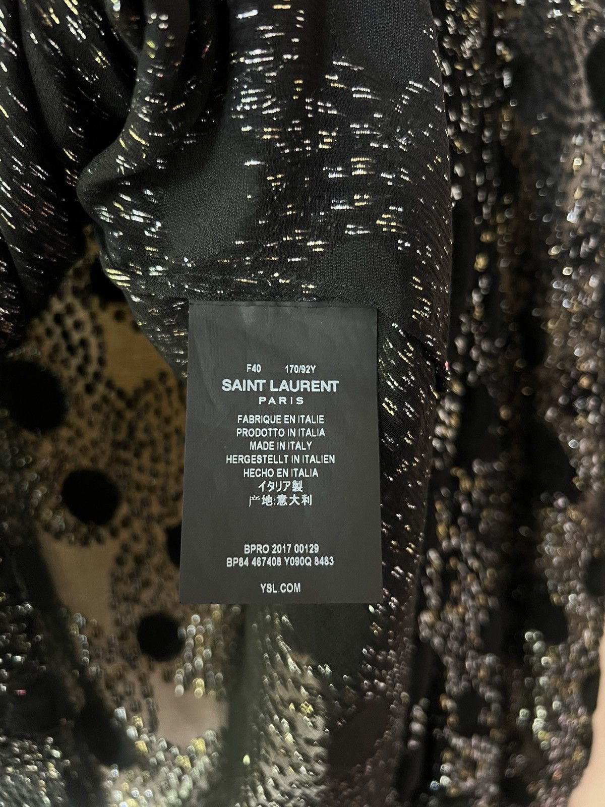 Saint Laurent Paris 2017 Saint Laurent Polka Dot Blouse Size M / US 6-8 / IT 42-44 - 8 Thumbnail