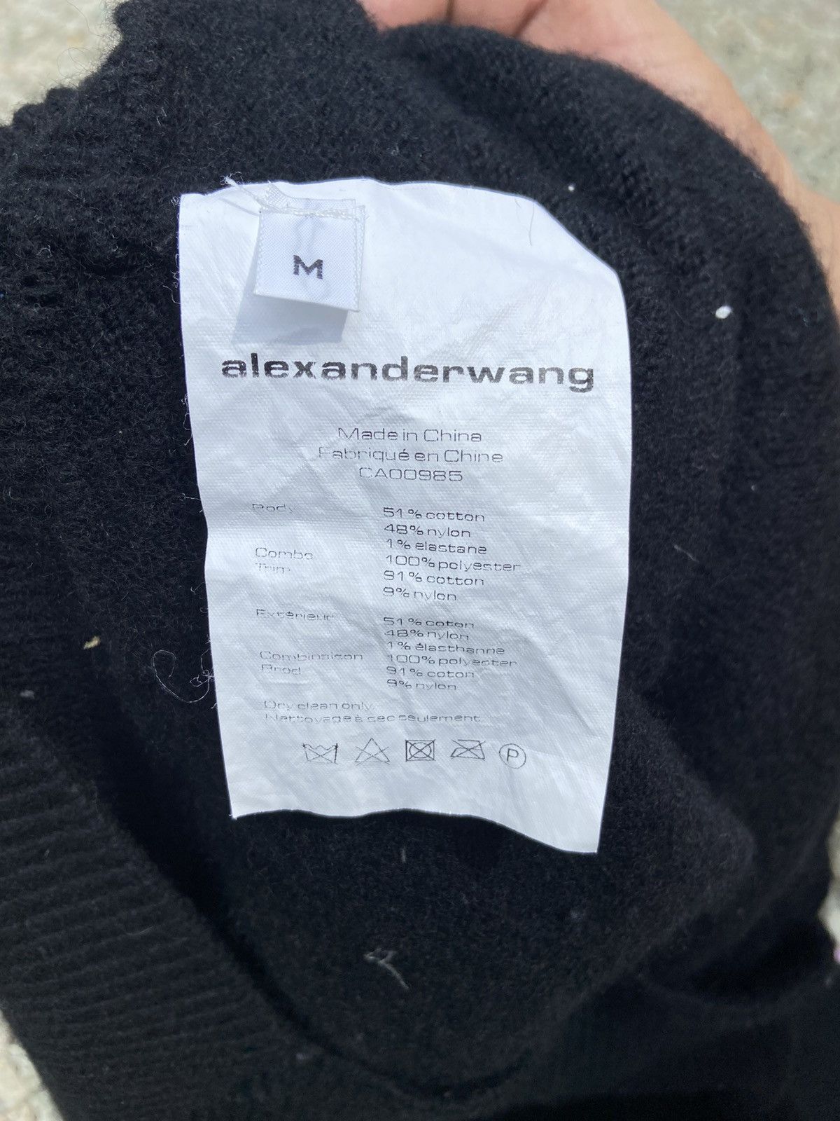 Alexander Wang × T by Alexander Wang alexander wang knit crop top v neck Size M / US 6-8 / IT 42-44 - 3 Thumbnail