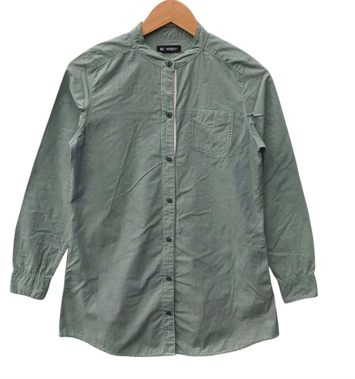 Beams Plus Beamsboy Women Button Ups Mandarin Collar Dress Blouses Size M / US 6-8 / IT 42-44 - 4 Thumbnail
