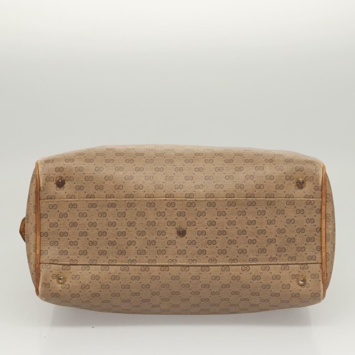 Gucci GUCCI Micro GG Supreme Hand Bag Pvc Leather Brown Gold 002 Size ONE SIZE - 9 Thumbnail