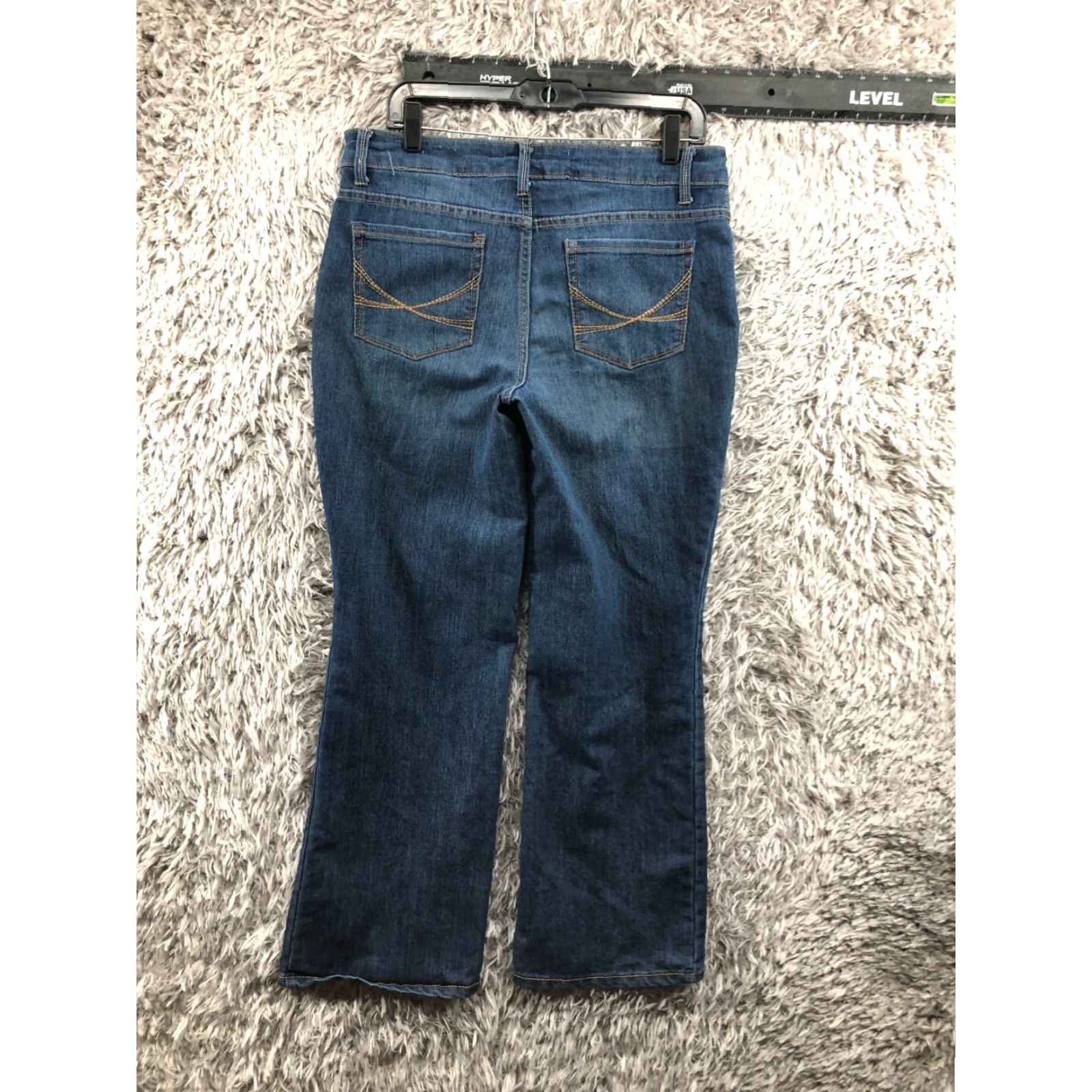 Faded Glory Faded Glory Jeans Bootcut 10 Womens Medium Blue Cotton Denim 5-Pocket Regular Rise Shirt? Size 32" / US 10 / IT 46 - 5 Thumbnail