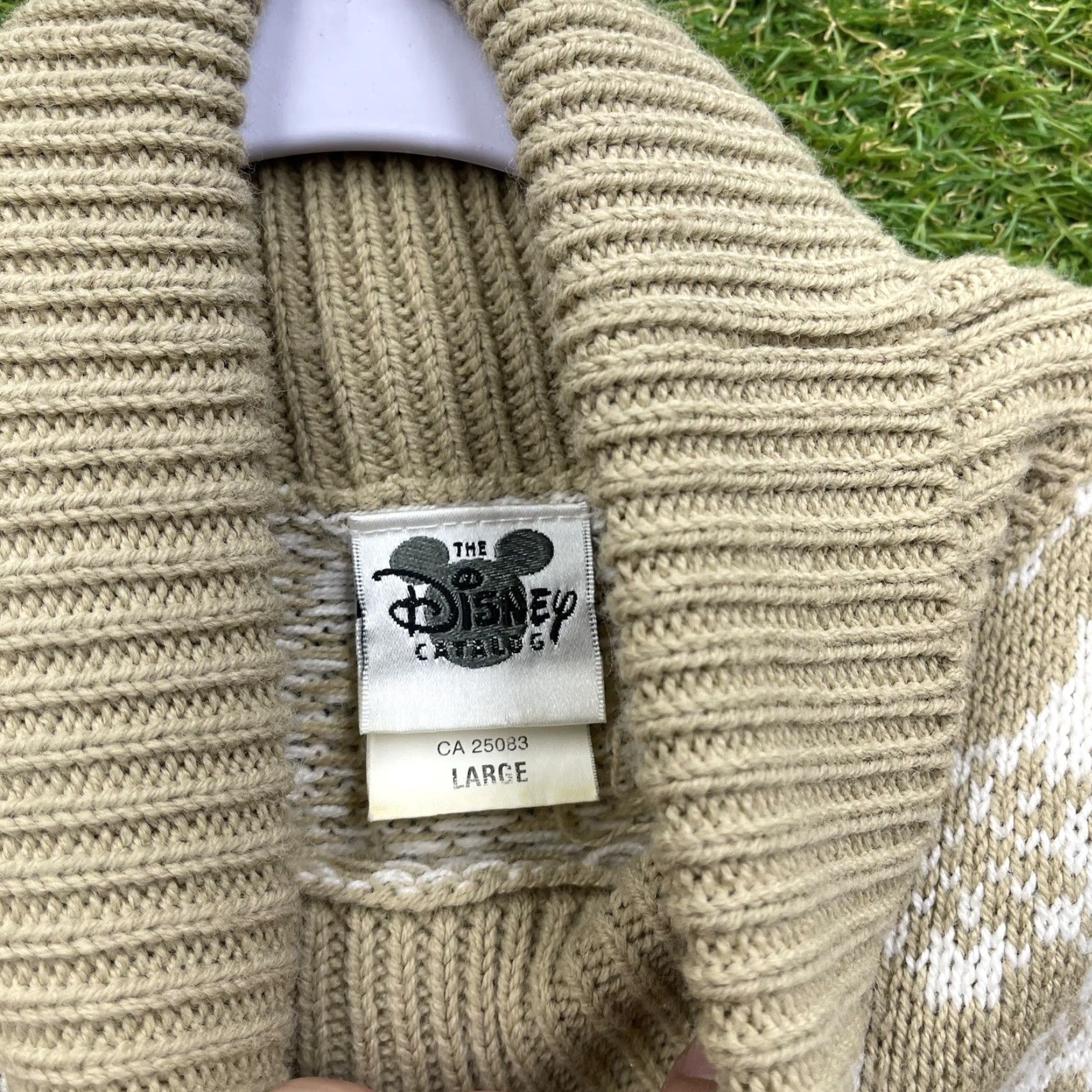 Disney VINTAGE Disney Sweater Womens Large Fair Isle Turtleneck Mickey Mouse Mock AOP Size L / US 10 / IT 46 - 7 Thumbnail
