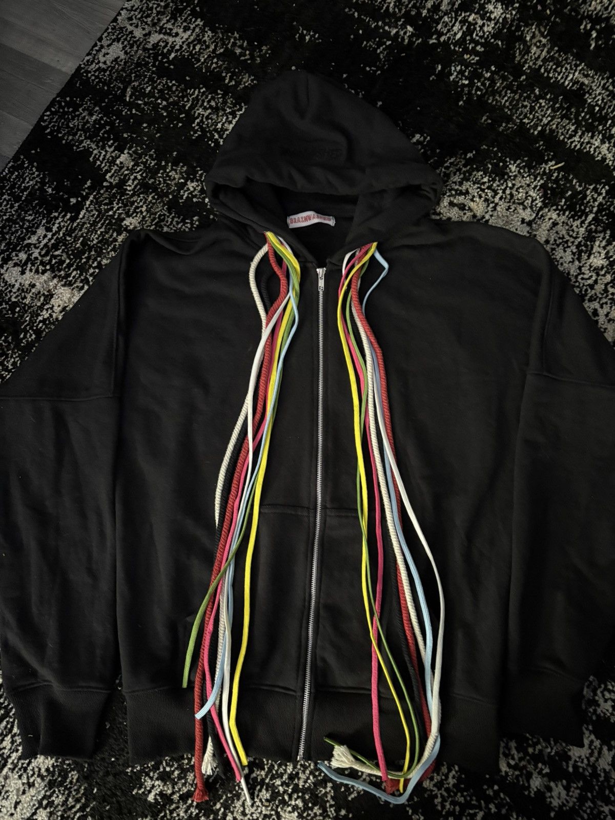 Other Brainwashed multi color drawstring zip up Size US XL / EU 56 / 4 - 1 Thumbnail