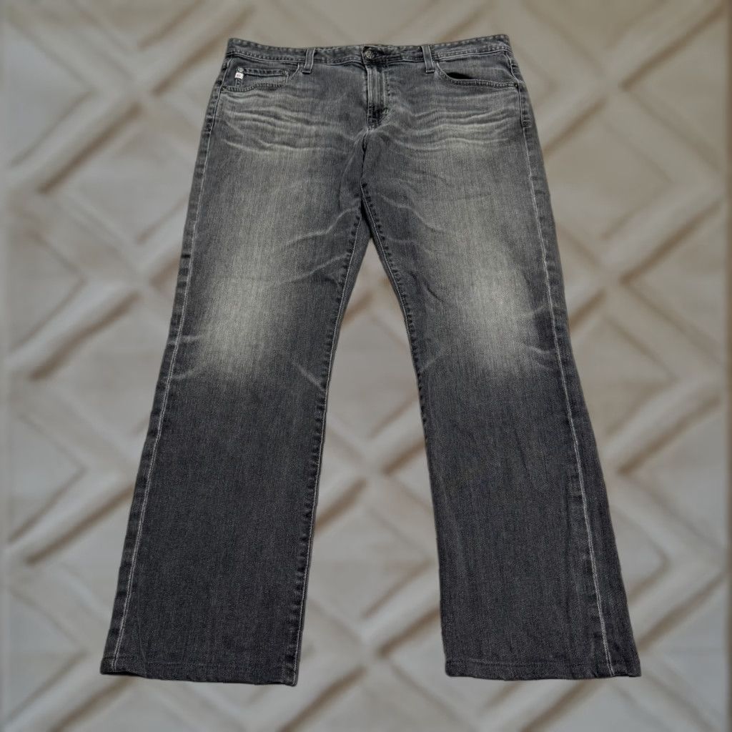 Denime AG Adriano Goldschmied Everett Slim Straight Denim Jeans Mens 36x29 Gray Size US 36 / EU 52 - 1 Thumbnail