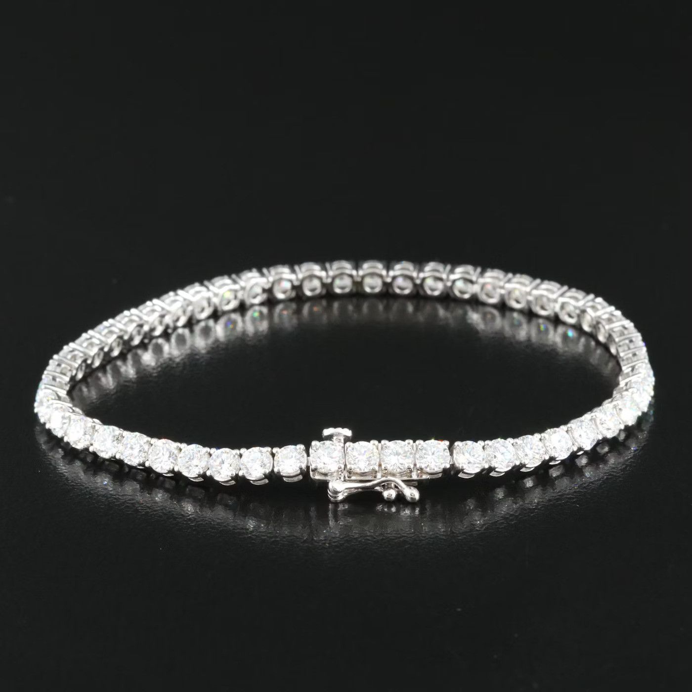 Other 14k White Gold 7 CTW Diamond Tennis Bracelet Size ONE SIZE - 6 Thumbnail