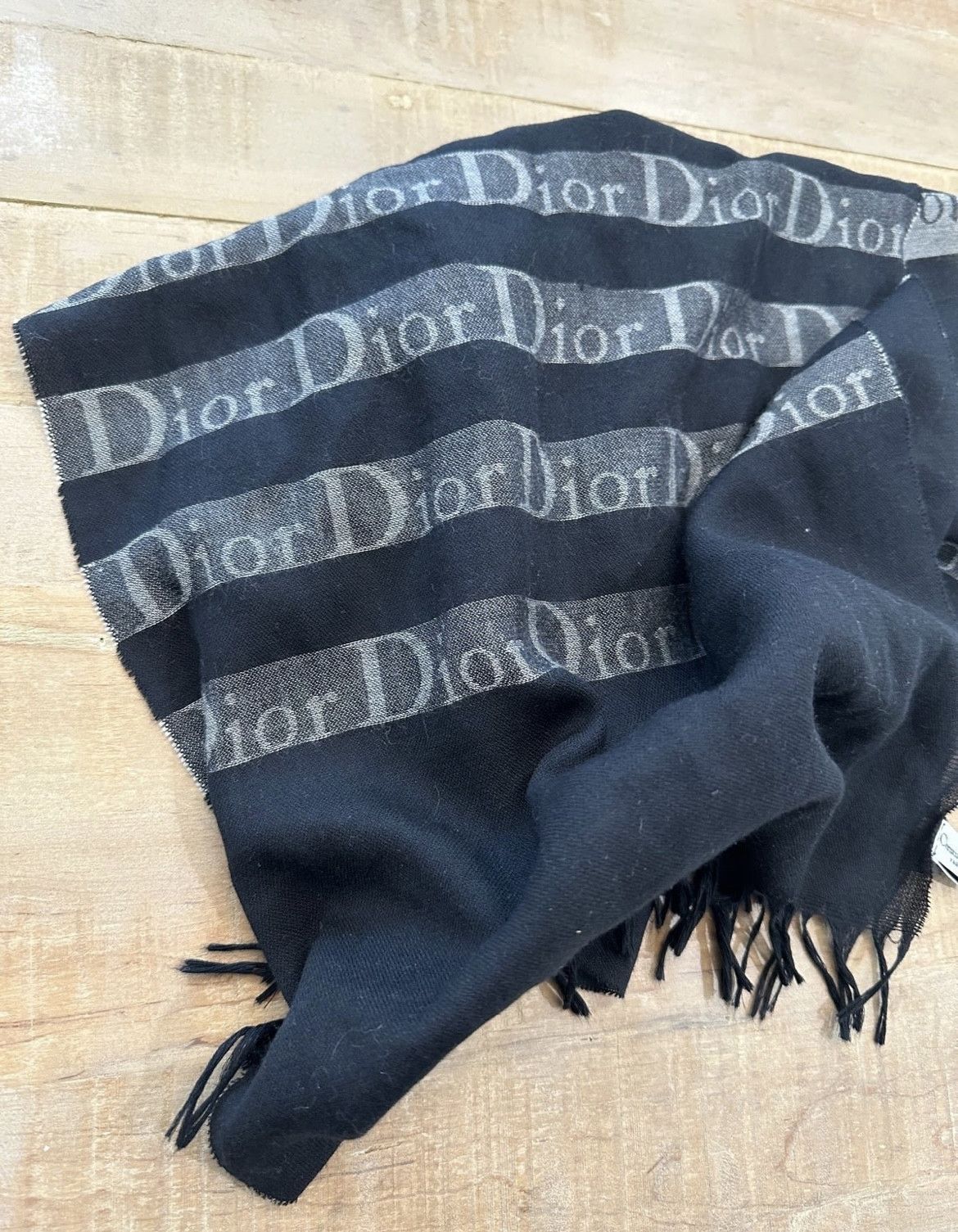 Dior Rare Dior monogram linen scarf Size ONE SIZE - 4 Thumbnail