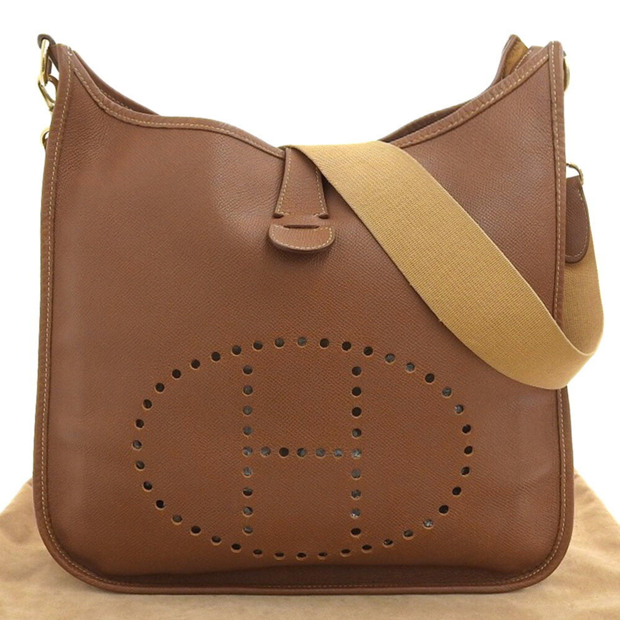 Hermes Hermes Evelyn 1 GM 〇W Engraved Punching H Shoulder Bag Cushvel Gold Size ONE SIZE - 1 Thumbnail