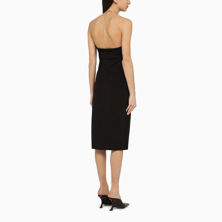 Bottega Veneta o1d2blof0824 Midi Dress in Black Size M / US 6-8 / IT 42-44 - 3 Thumbnail