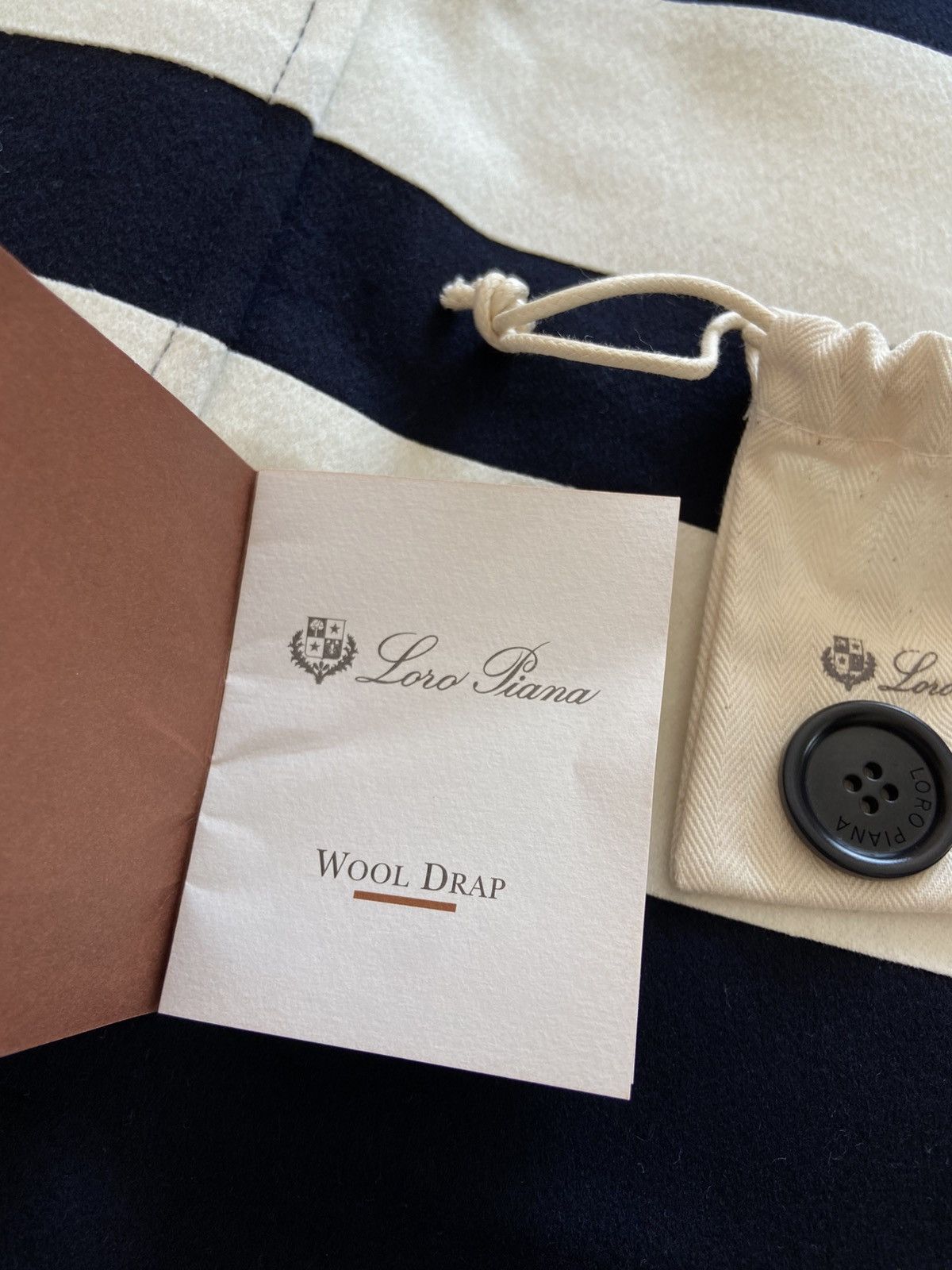 Loro Piana Loro Piana Double Breasted Felt Coat Dark Blue Size S / US 4 / IT 40 - 11 Thumbnail