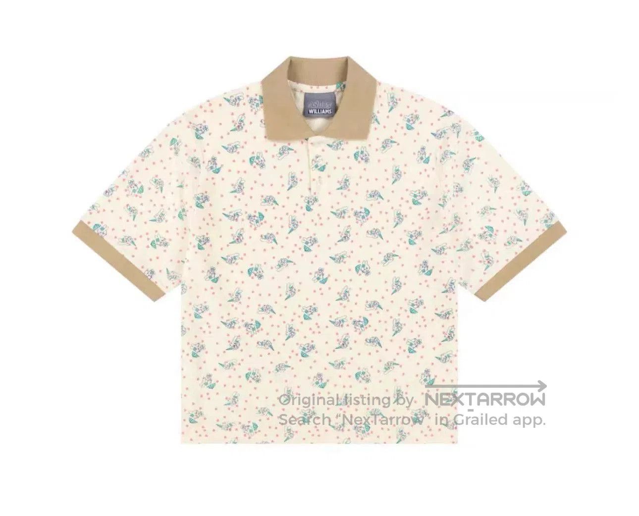 Ashley Williams Ashley Williams Rabbit Print Polo Shirt. Size XS / US 0-2 / IT 36-38 - 1 Thumbnail