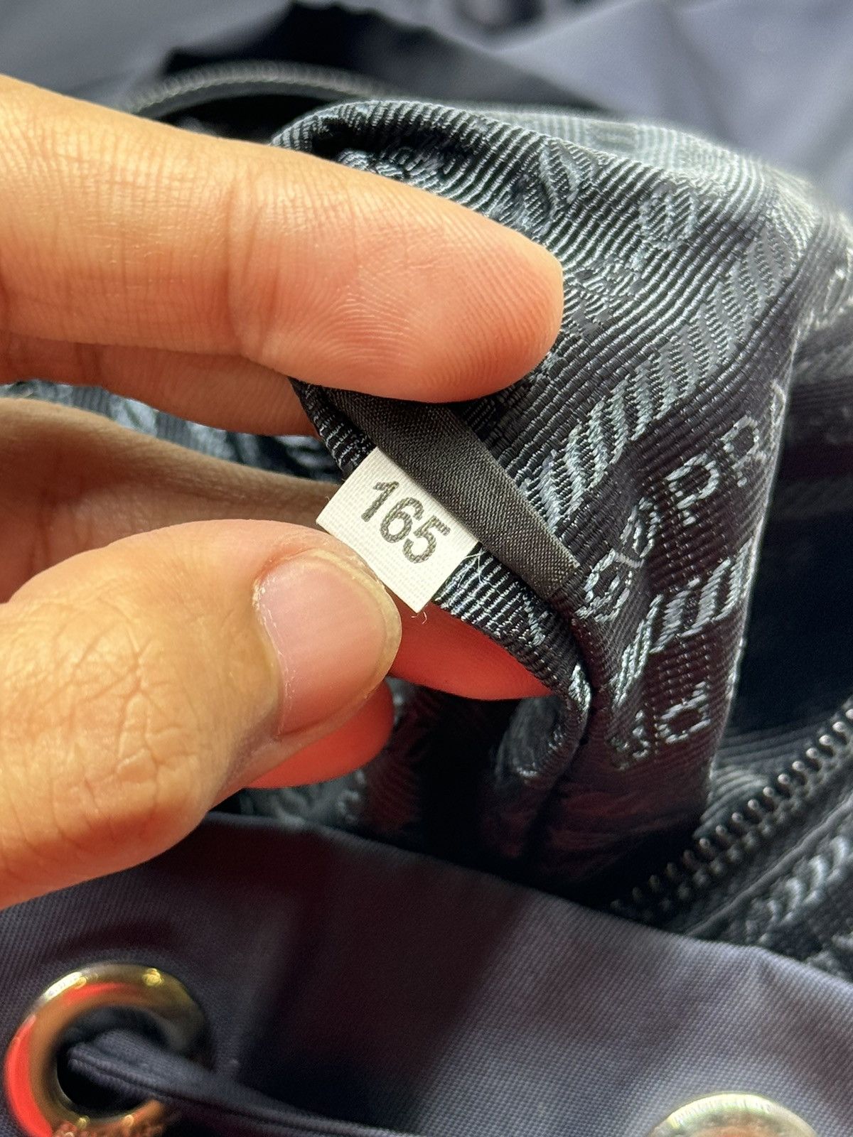 Prada Prada Zainetto Navy Tessuto Nylon Leather Backpack Rucksack Size ONE SIZE - 18 Thumbnail