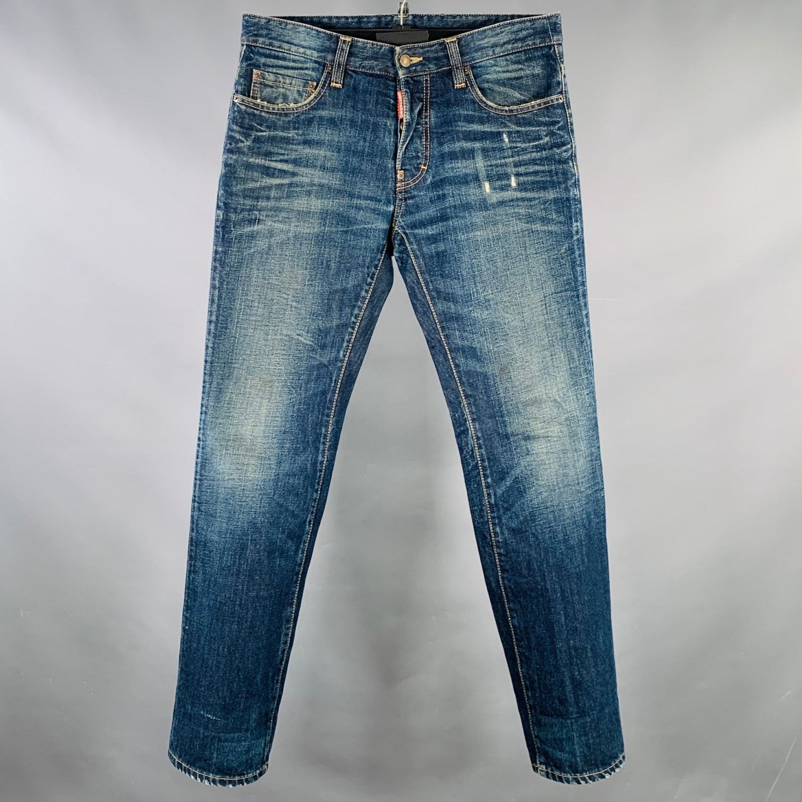 Dsquared2 DSQUARED2 Size 30 Blue Distressed Jeans Size US 30 / EU 46 - 1 Thumbnail