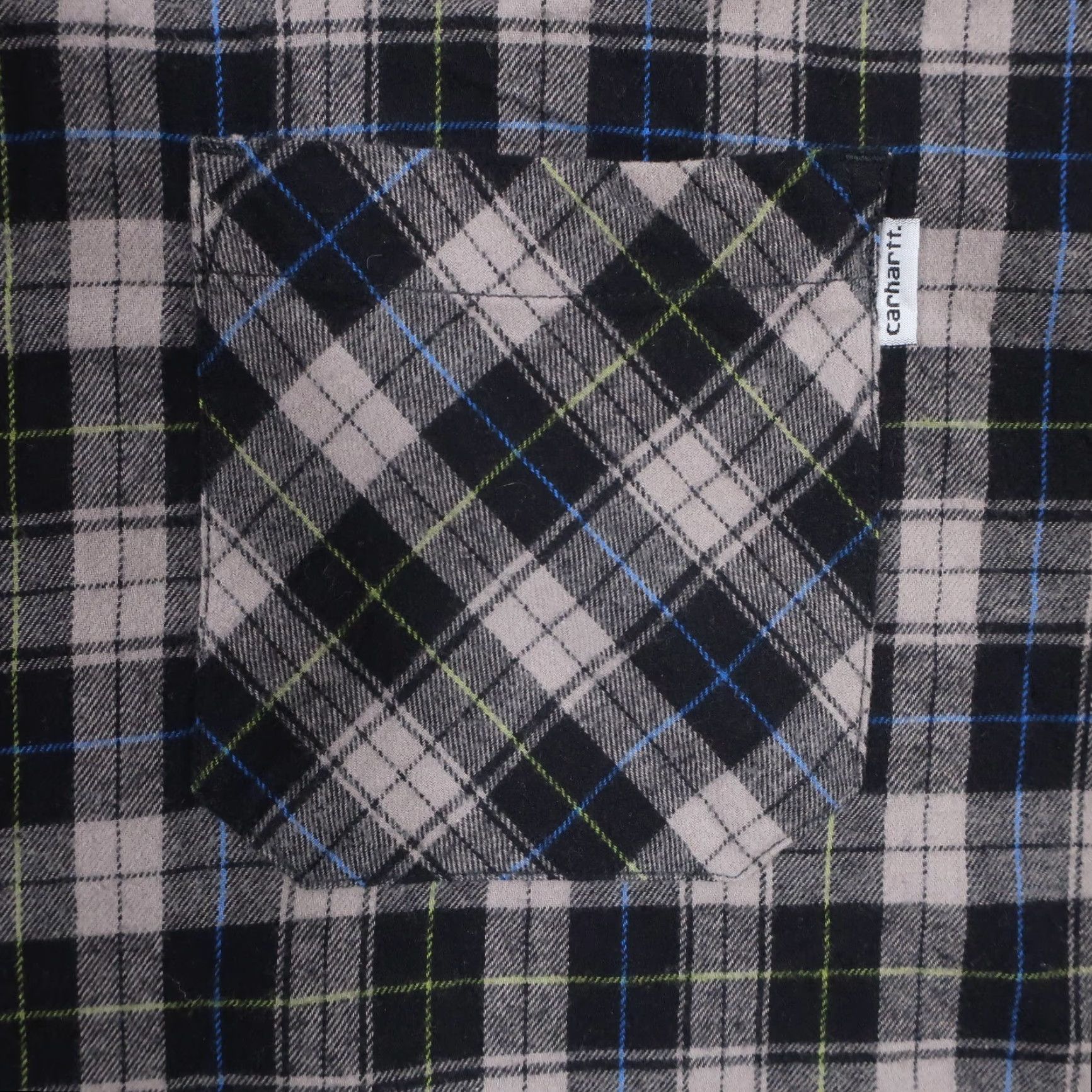 Carhartt Carhartt Flannel Button-Up Mens 2XL Black Gray Plaid Long Sleeve EUC Shirt Men Regualr Fit Size US XXL / EU 58 / 5 - 4 Thumbnail