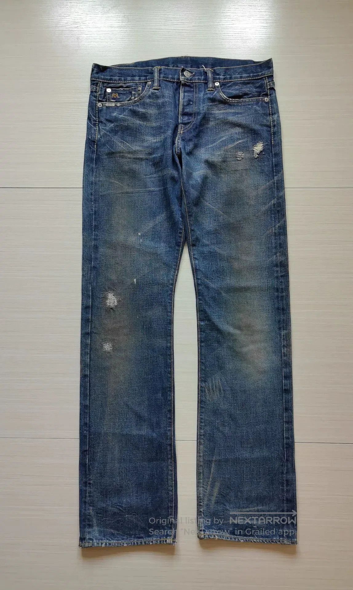 RRL Ralph Lauren rrl double rl straight leg denim jeans. Size US 30 / EU 46 - 1 Thumbnail