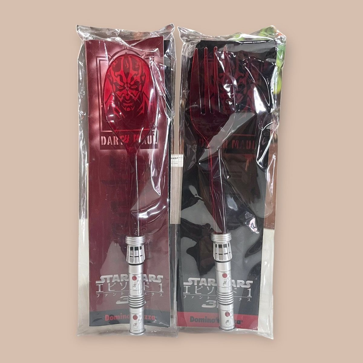 Star Wars Star Wars : Lightsaber Fork and Spoon Set "Darth Maul" Size ONE SIZE - 3 Thumbnail
