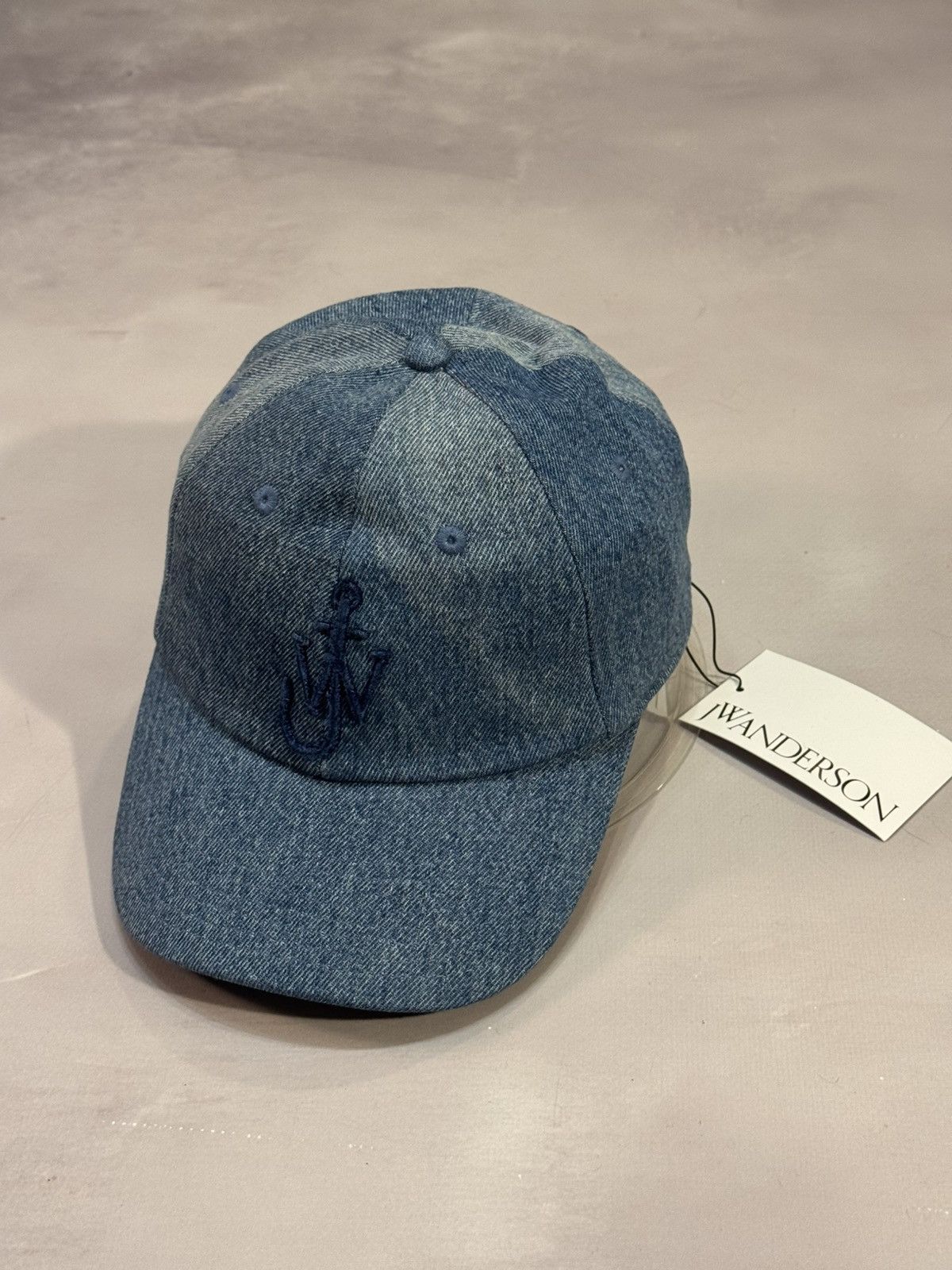 JW Anderson 3D Logo Denim Hat(Blue/OS)
