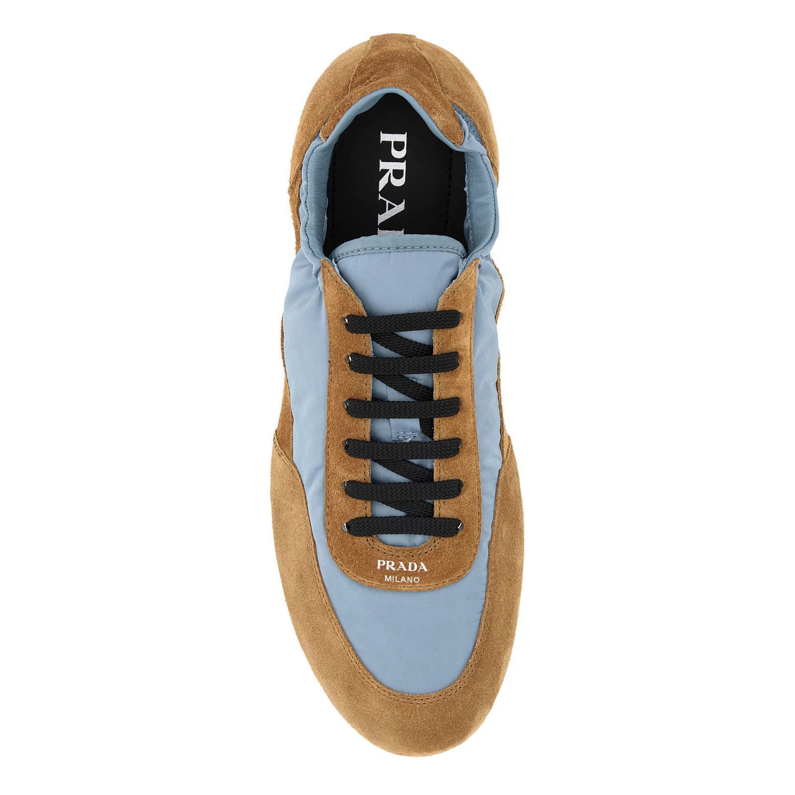 Prada PRADA Collapse $975 Brown/Blue Re-Nylon/Suede Sneakers New & Size US 7 / IT 37 - 2 Thumbnail