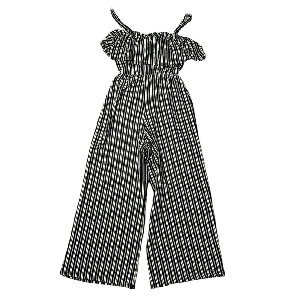 Pull & Bear Pull & Bear Black White Jumpsuit Made in Portugal Size S Size 27" / US 4 / IT 40 - 3 Thumbnail