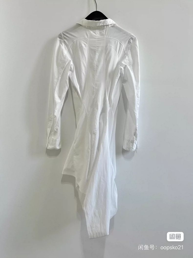 Comme des Garcons Comme Des Garcons Distorted white shirt dress Size S / US 4 / IT 40 - 2 Thumbnail