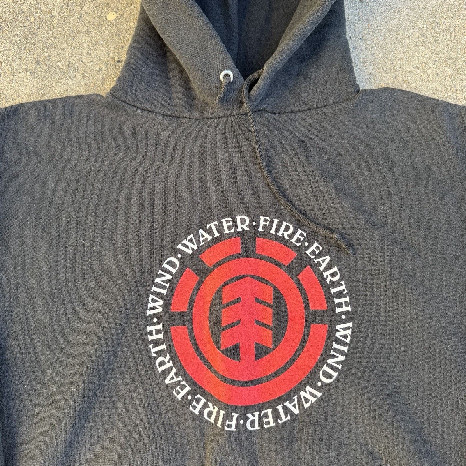 Element × Vintage Vintage 90s Element Black Hoodie Large Men Skate Made In USA Size US XL / EU 56 / 4 - 2 Thumbnail