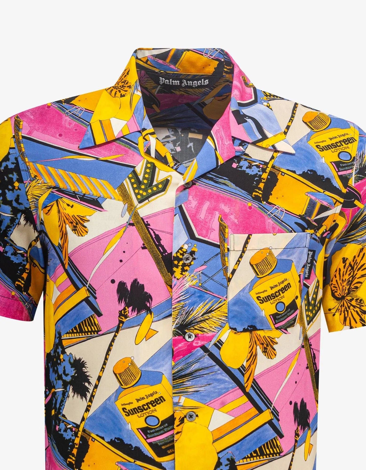 Palm Angels Palm Angels Miami Mix Print Bowling Shirt SIZE 44 Size US XS / EU 42 / 0 - 3 Thumbnail