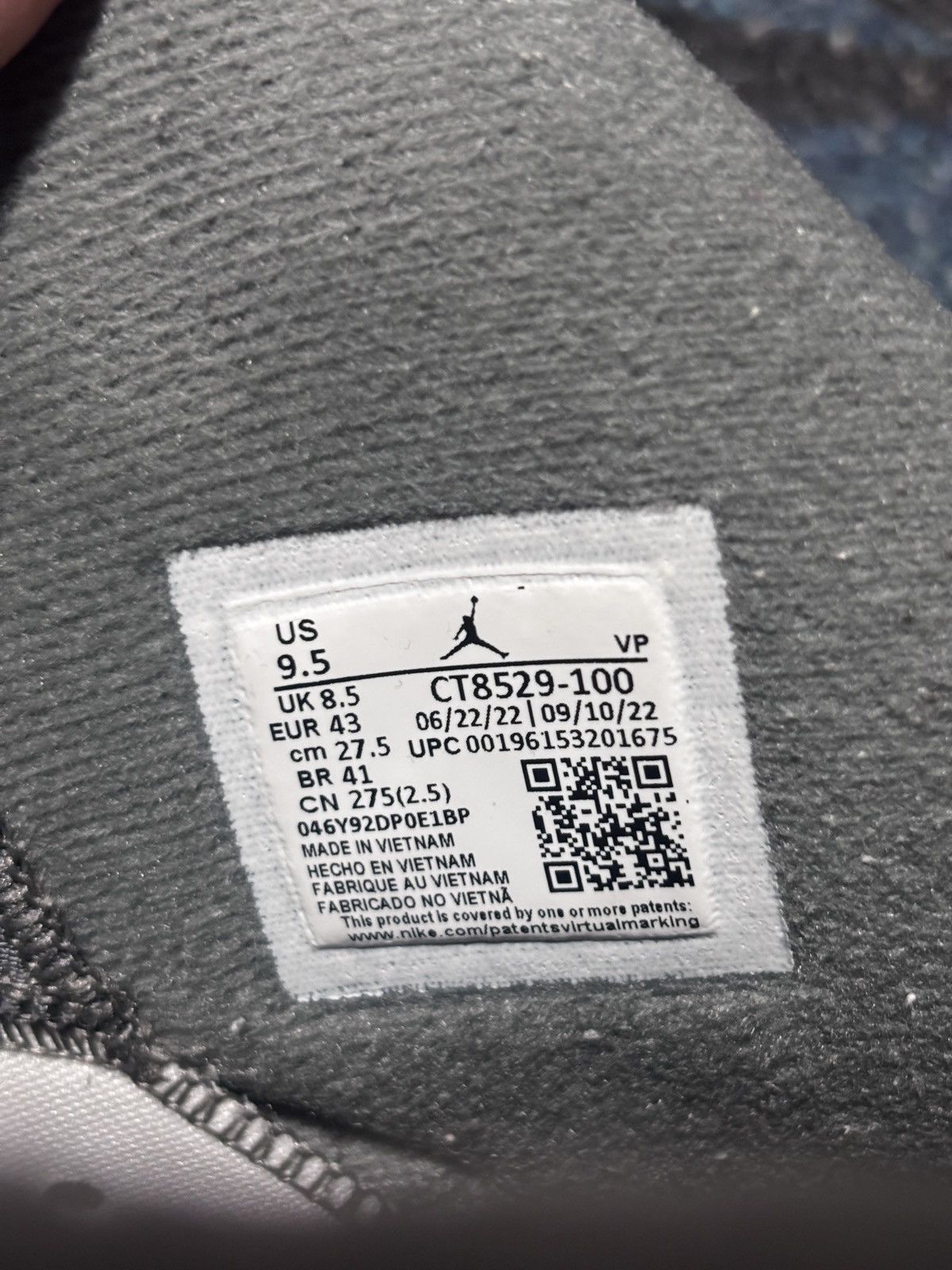 Nike Air Jordan 6 Size US 9.5 / EU 42-43 - 5 Thumbnail