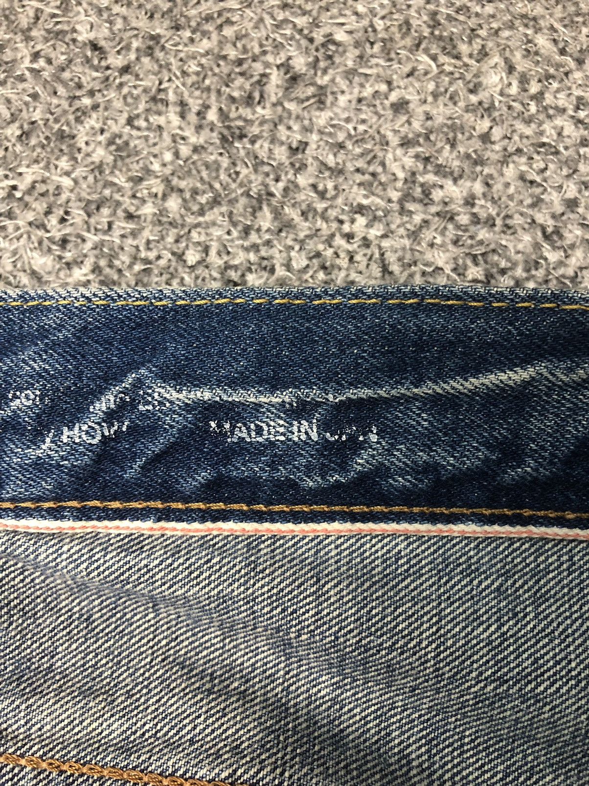 Edwin × Japanese Brand × Vintage 💥RARE💥Vintage Faded EDWIN 505 Half Salvedge Jeans Size US 37 - 10 Thumbnail