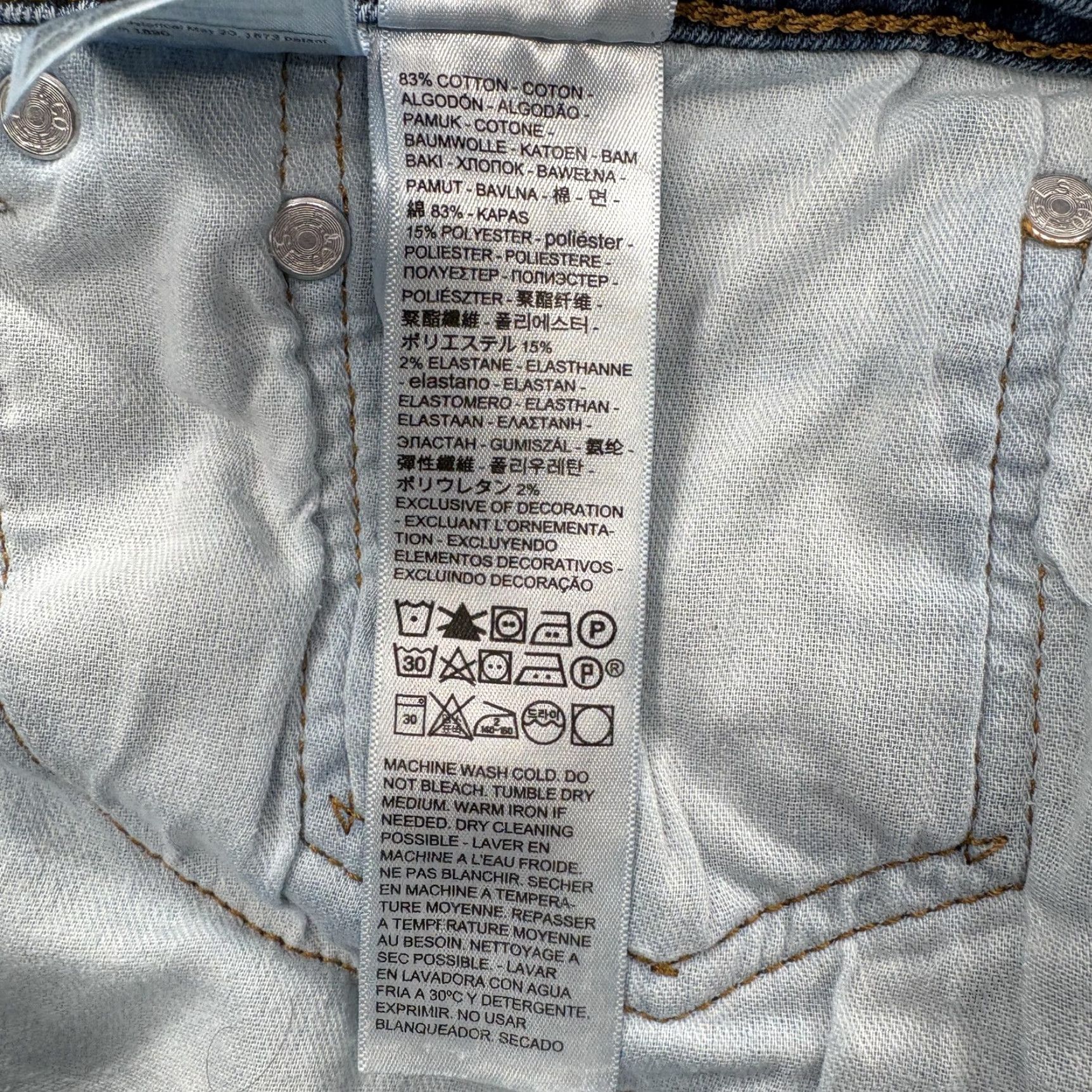Levi's Levi's 506 Jeans Mens W38 L32 Blue Straight Stretch Denim Medium Wash Casual Size US 38 / EU 54 - 5 Thumbnail