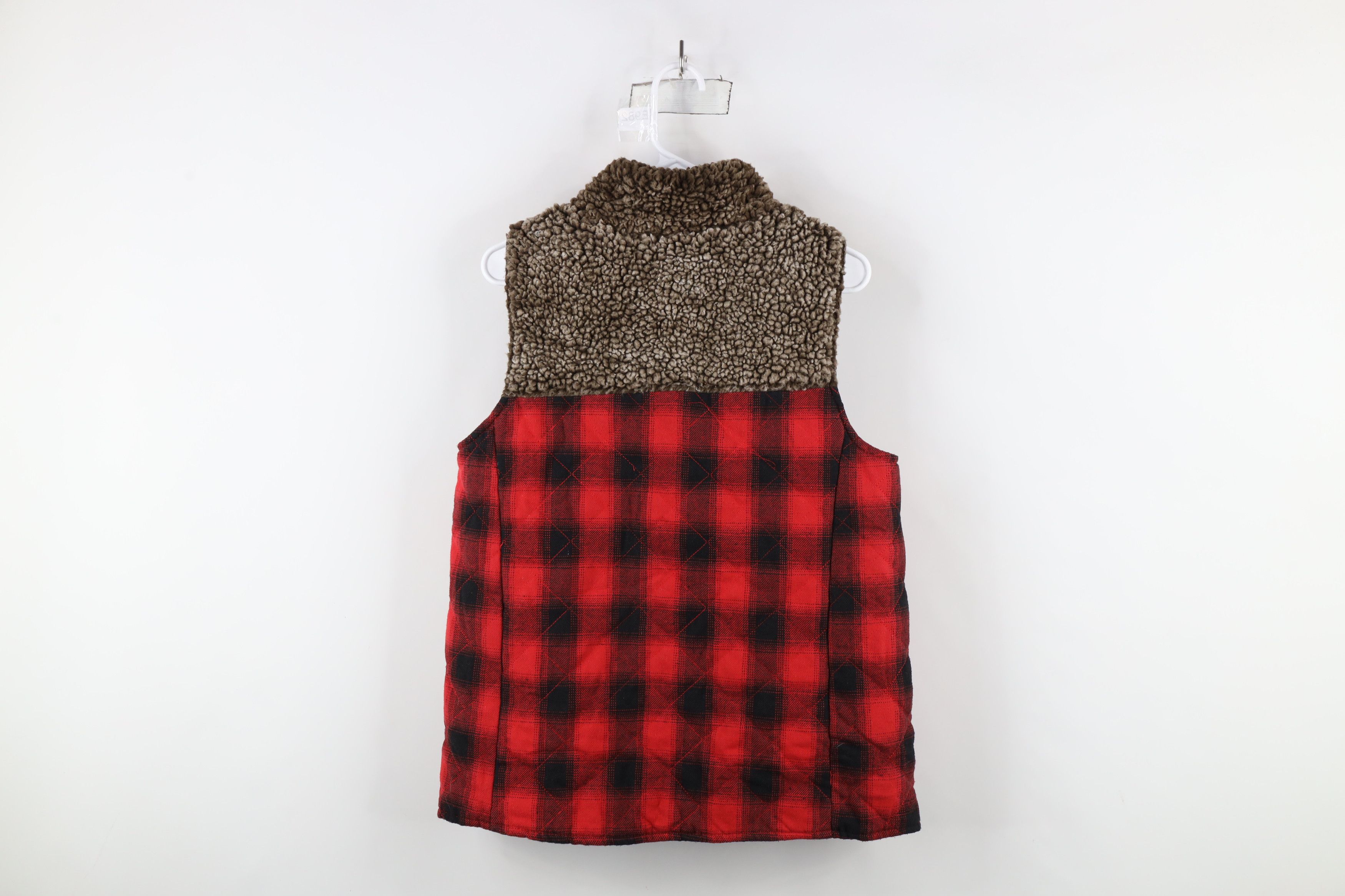 Vintage Simply Southern Fleece Quilted Flannel Vest Jacket Plaid Size M / US 6-8 / IT 42-44 - 11 Thumbnail