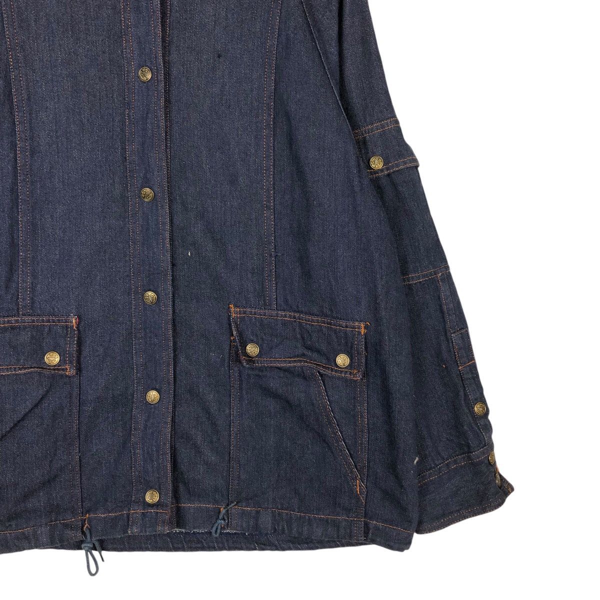 Japanese Brand 📌Vintage Denim Jacket Biker Design Valley Co Hoodie Size US M / EU 48-50 / 2 - 6 Thumbnail