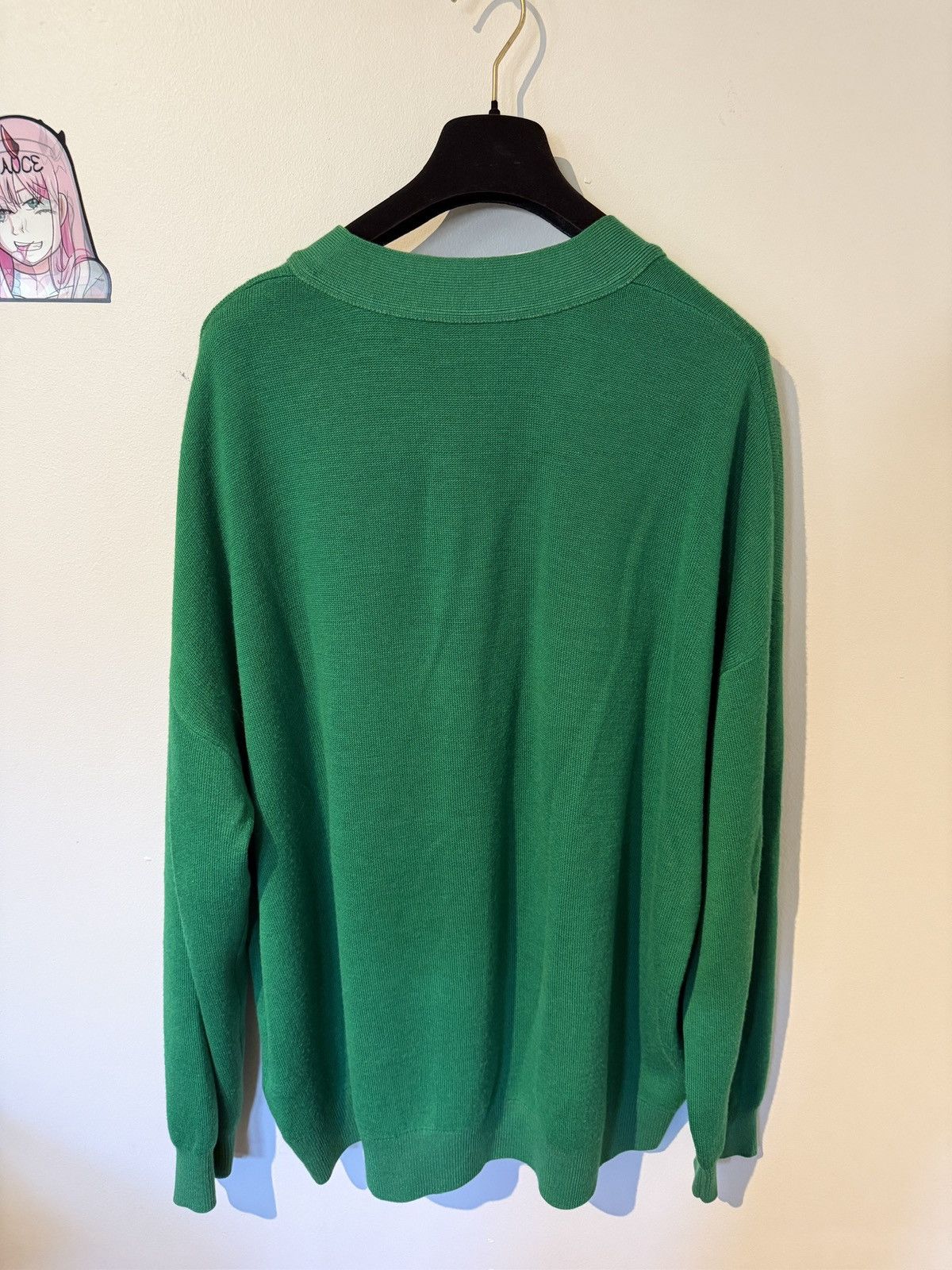 Acne Studios Acne Studios No Logo Cardigan Green Size US XL / EU 56 / 4 - 2 Thumbnail