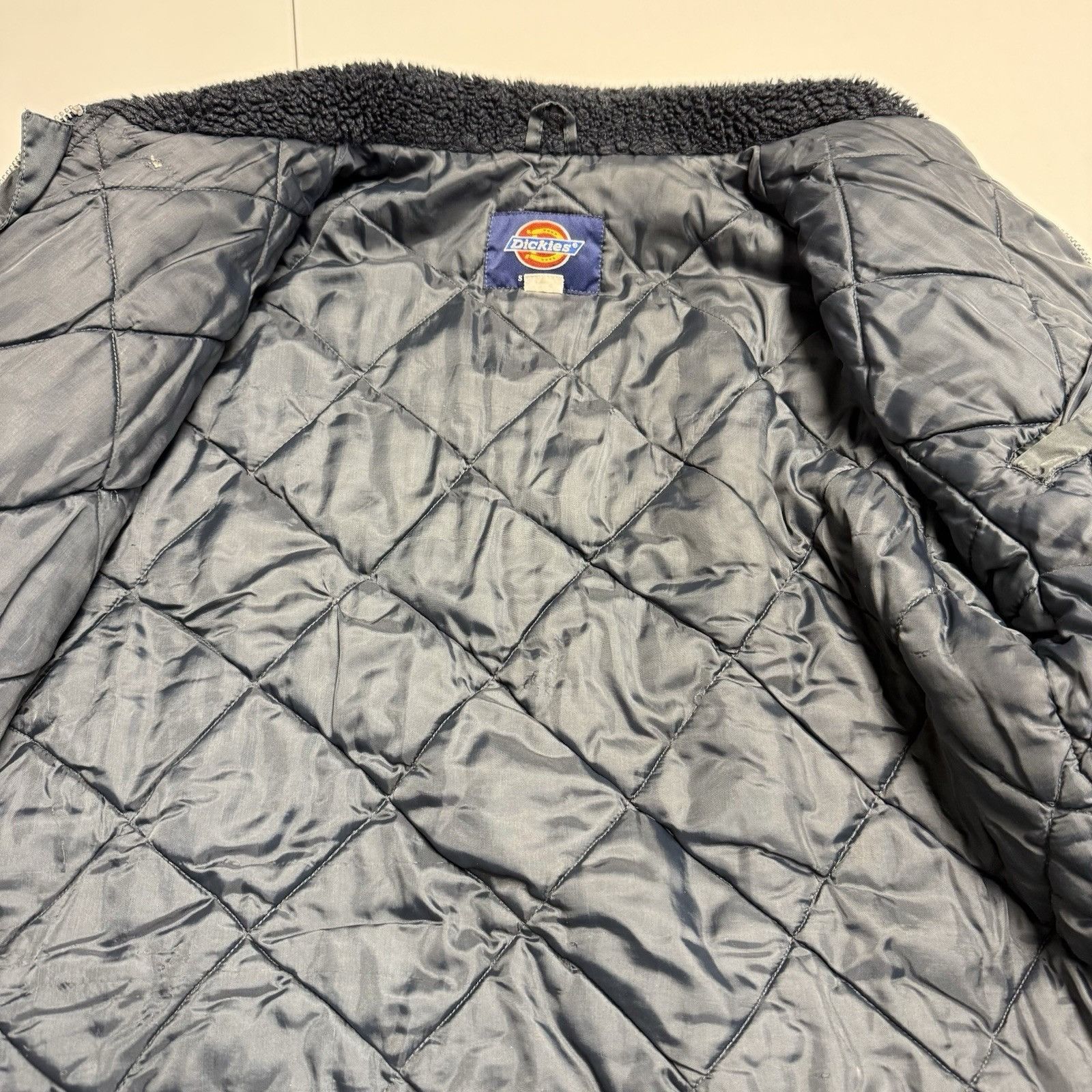 Dickies Vintage Dickies Bomber Jacket Faux Fur Mens XL Navy Blue Size US XL / EU 56 / 4 - 6 Thumbnail