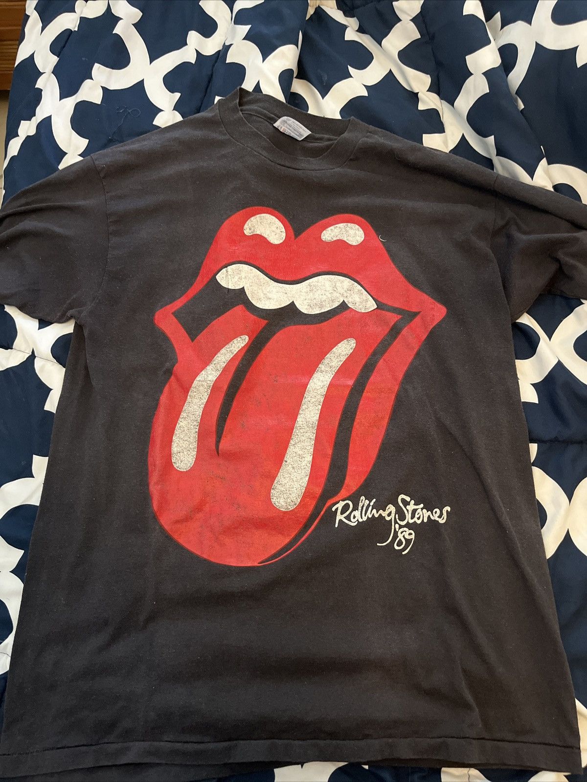 Vintage 1989 Rolling Stones North American Tour Size US XL / EU 56 / 4 - 1 Thumbnail