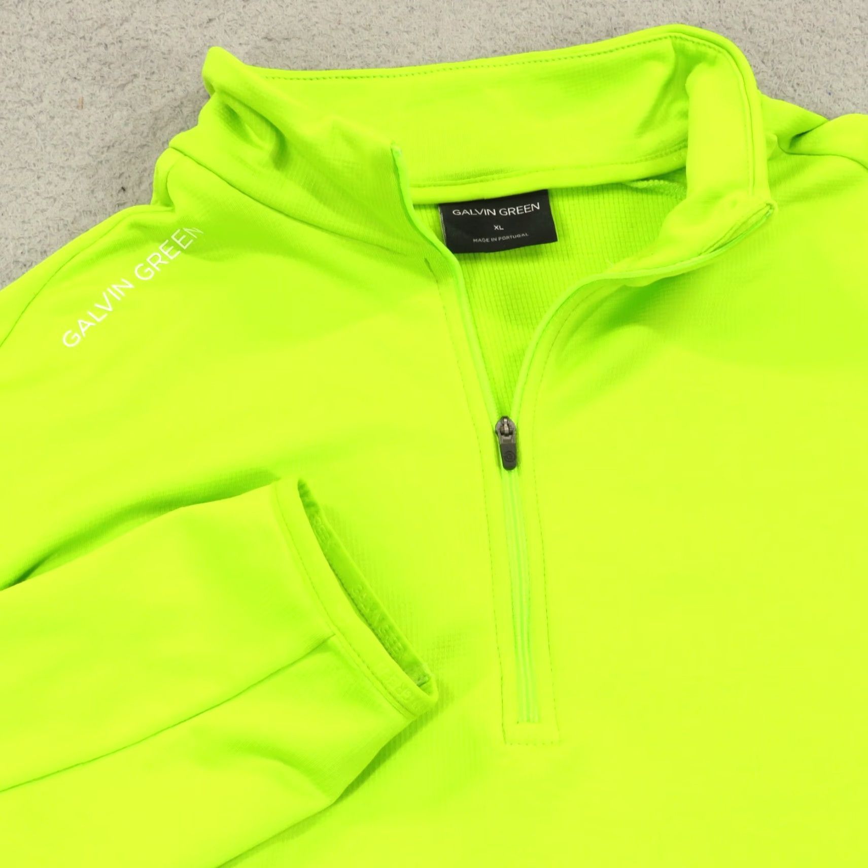 Galvin Green Galvin Green Jacket Mens XL 1/4 Zip Drake Pullover Thermal Neon Green Safety Windbreaker Shirt Size US XL / EU 56 / 4 - 2 Thumbnail