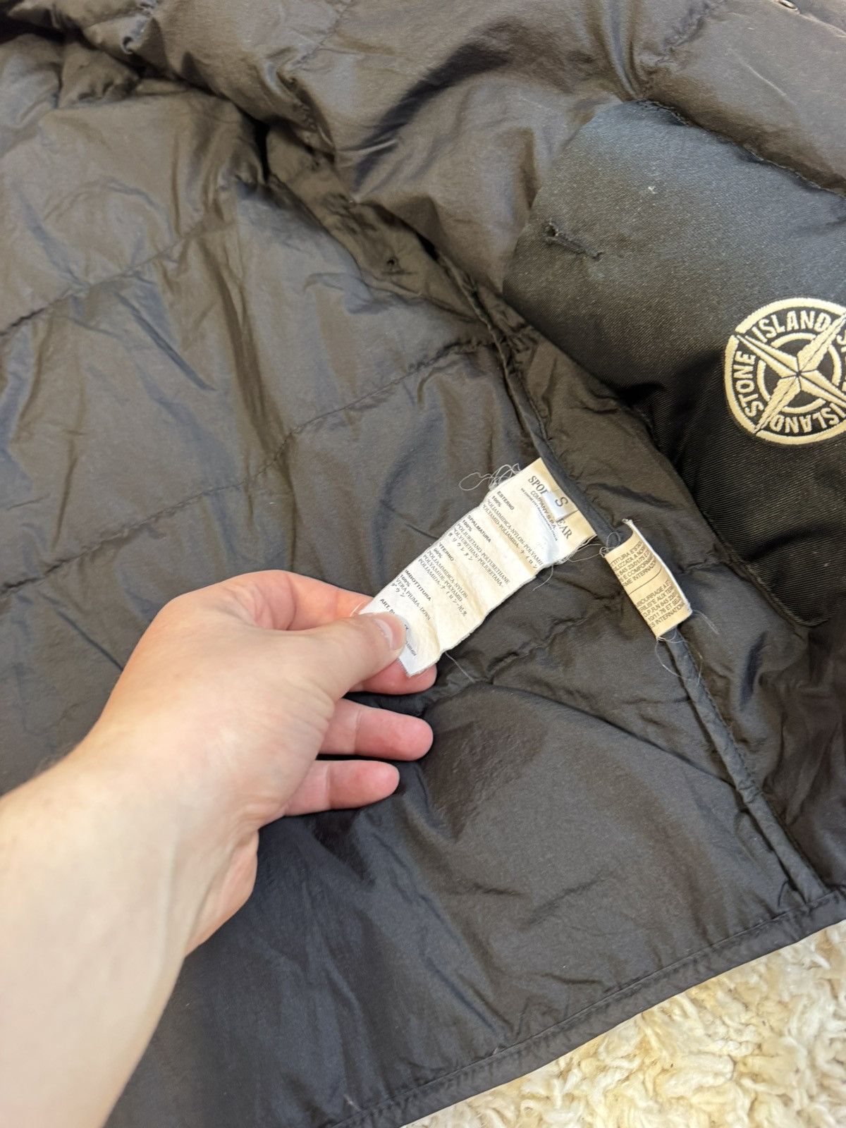 Stone Island Stone island Down Lining Jacket Vintage 90s Size US S / EU 44-46 / 1 - 8 Thumbnail