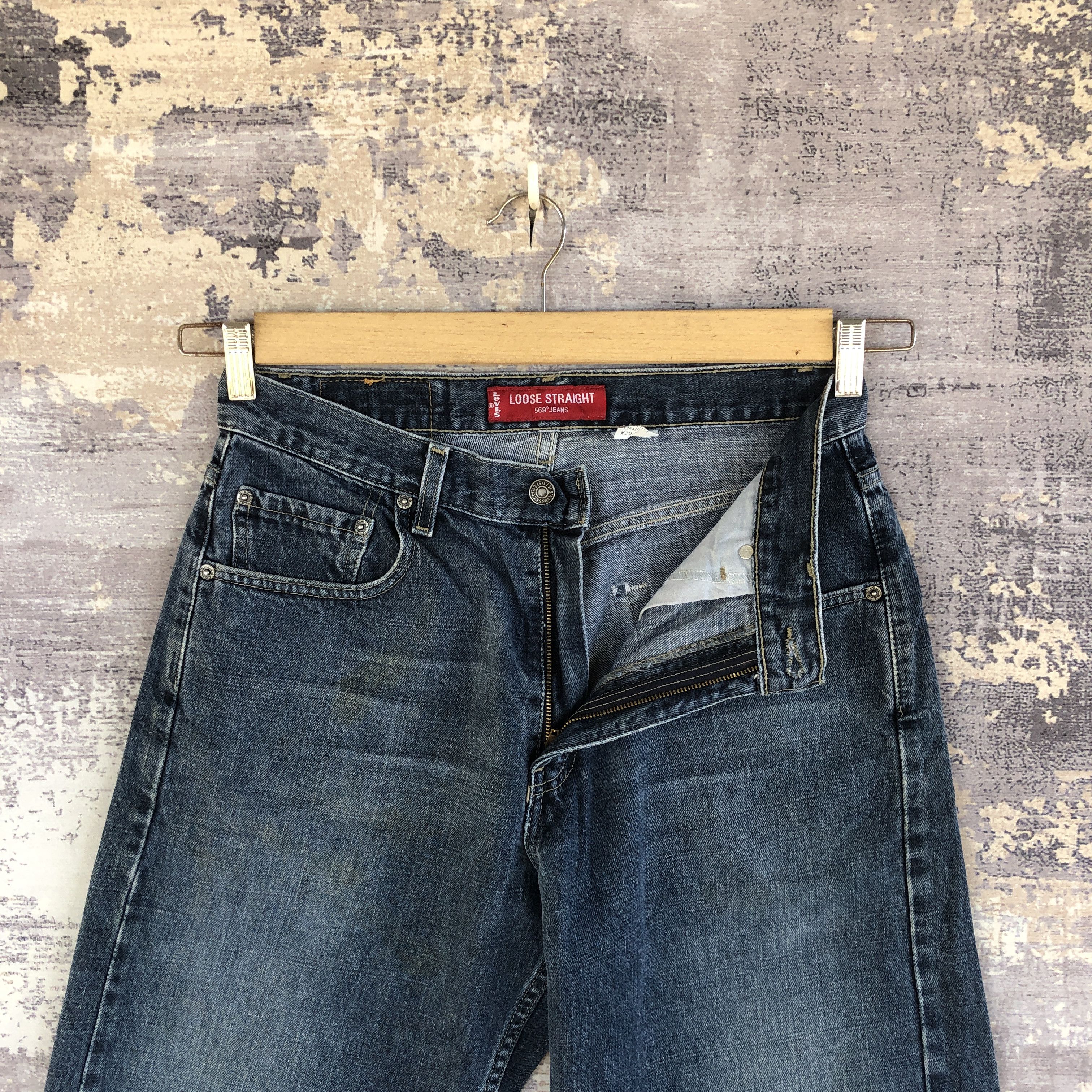 Levi's Vintage Y2K Levis 569 Baggy Jeans Levi's Light Wash Denim Size US 30 / EU 46 - 6 Thumbnail