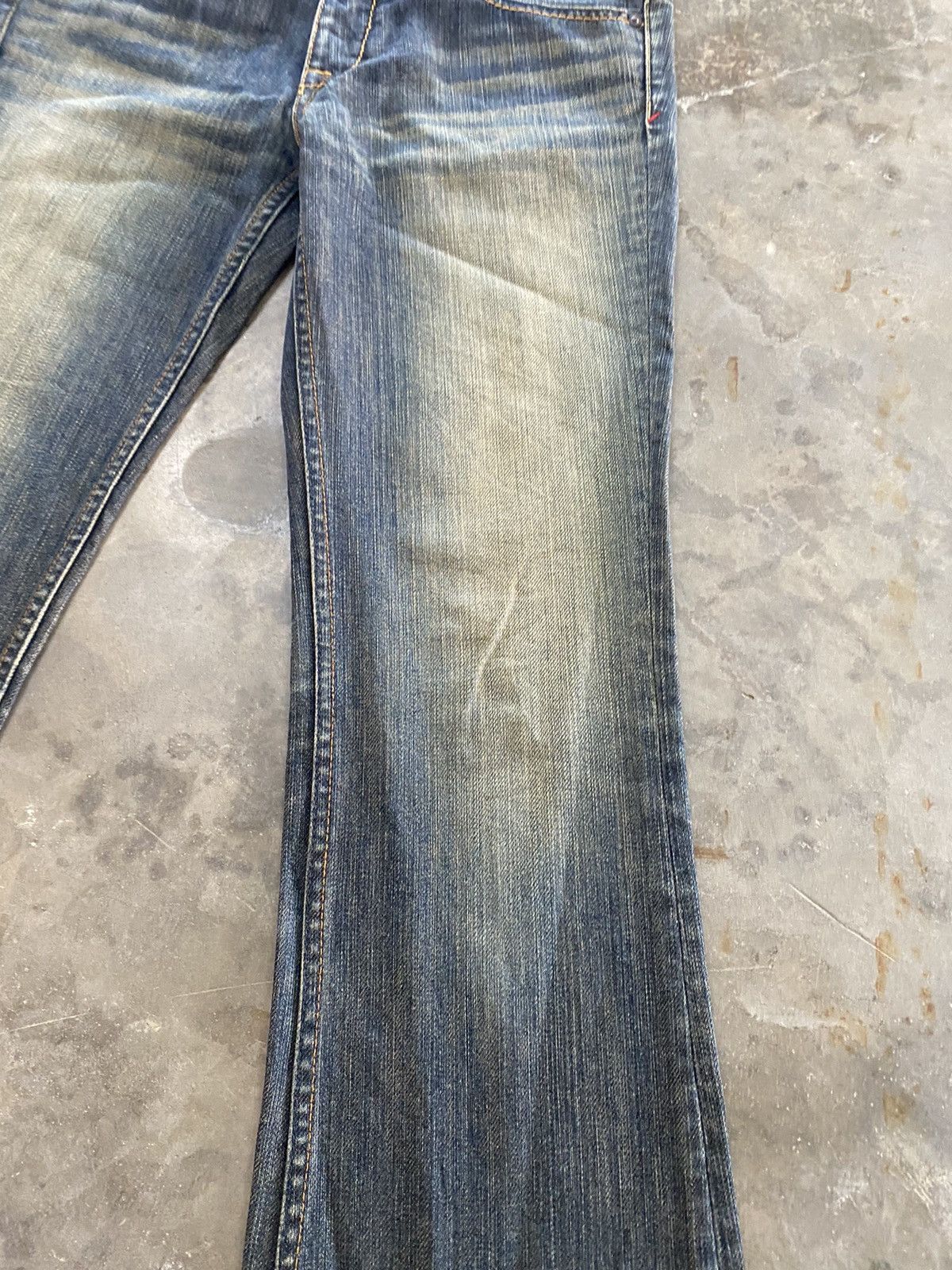Hysteric Glamour × If Six Was Nine × Japanese Brand Flare Jeans Sweet Camel Mud Rusty Denim Size US 29 - 15 Thumbnail