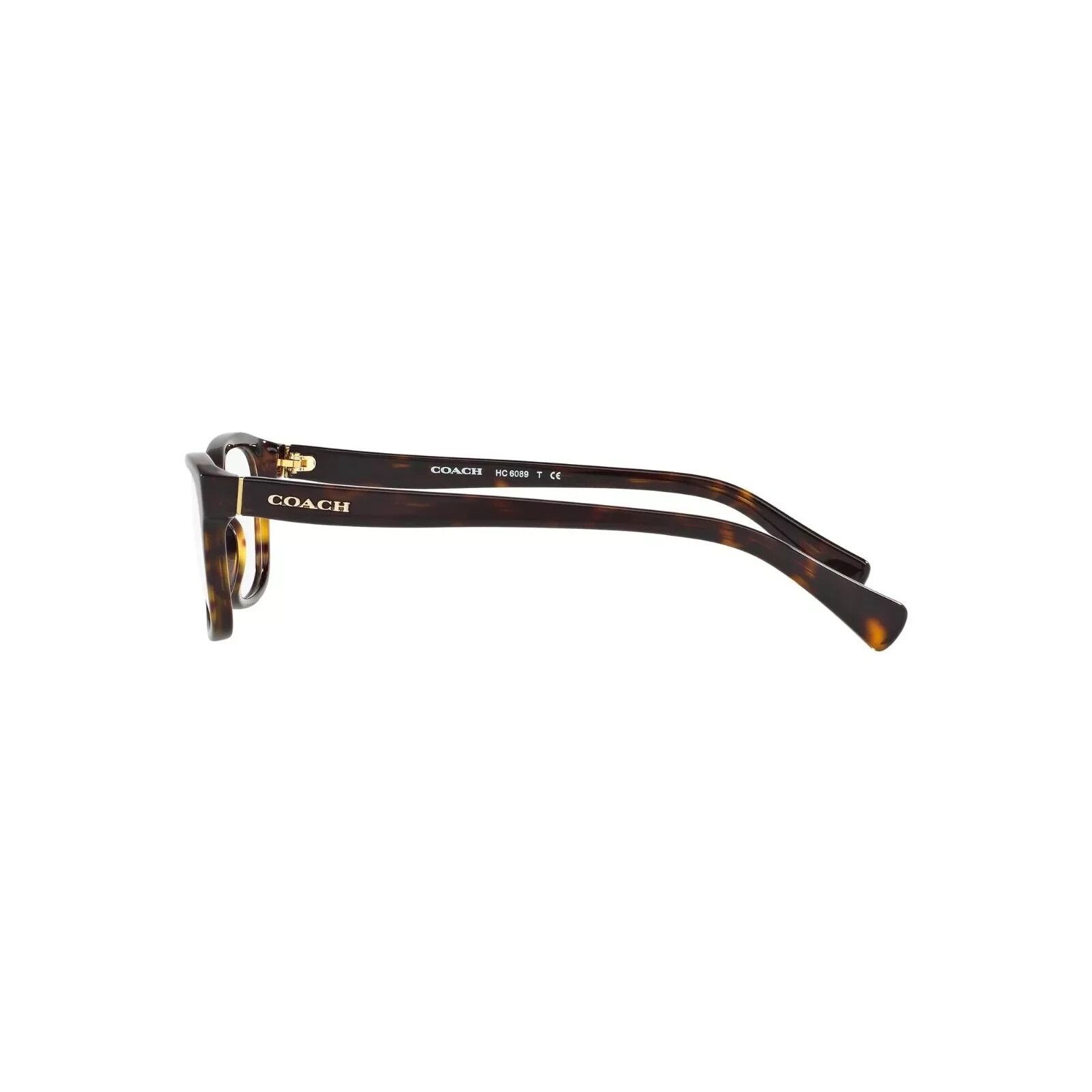 Coach Coach Eyewear Eyeglass Frames Dark Tortoise Demo Lens HC6089 Size ONE SIZE - 4 Thumbnail