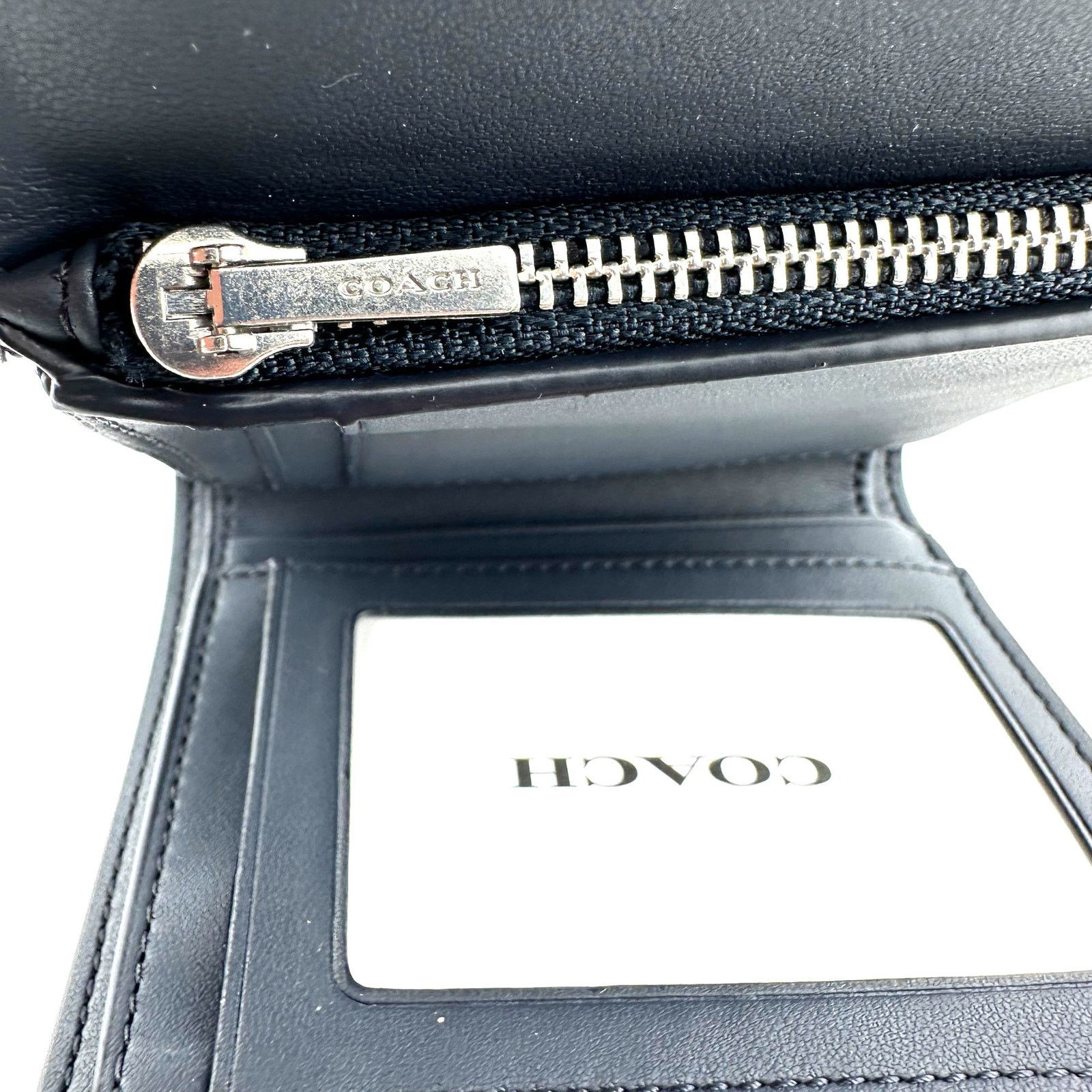 Coach Coach Small Trifold Wallet Signature Canvas Light Mist CF369 Size ONE SIZE - 5 Thumbnail