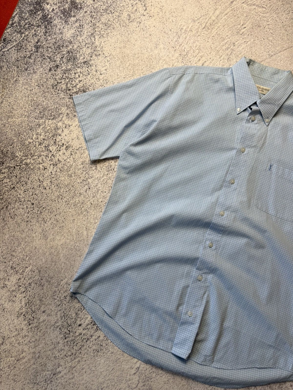 Vintage Mens Vintage Yves Saint Laurent Shirts Button up Luxury YSL Size US L / EU 52-54 / 3 - 5 Thumbnail