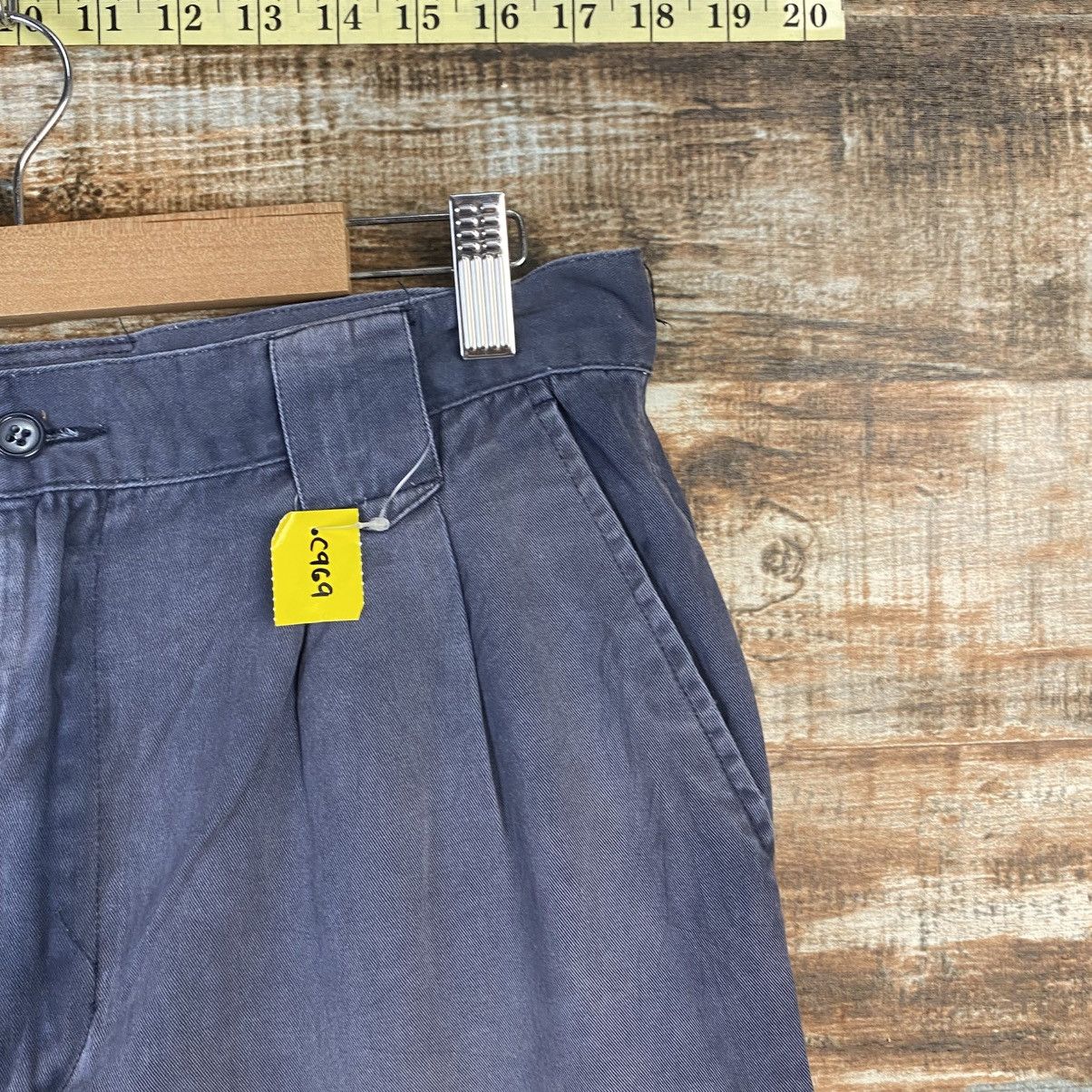 Japanese Brand DL Japanese Brand Blue Cargo Multipocket Pants #C969 Size US 31 - 8 Thumbnail