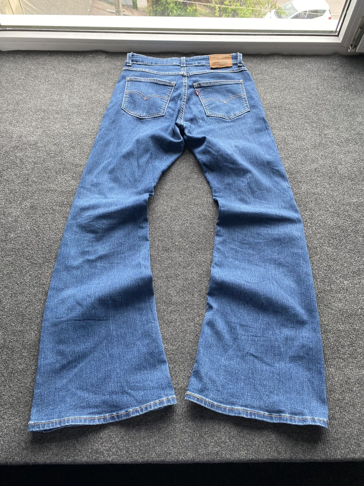 Levi's 🔥Levis 726 Flare Womens blue jeans 28 sz goth emo alt Size 28" / US 6 / IT 42 - 1 Thumbnail