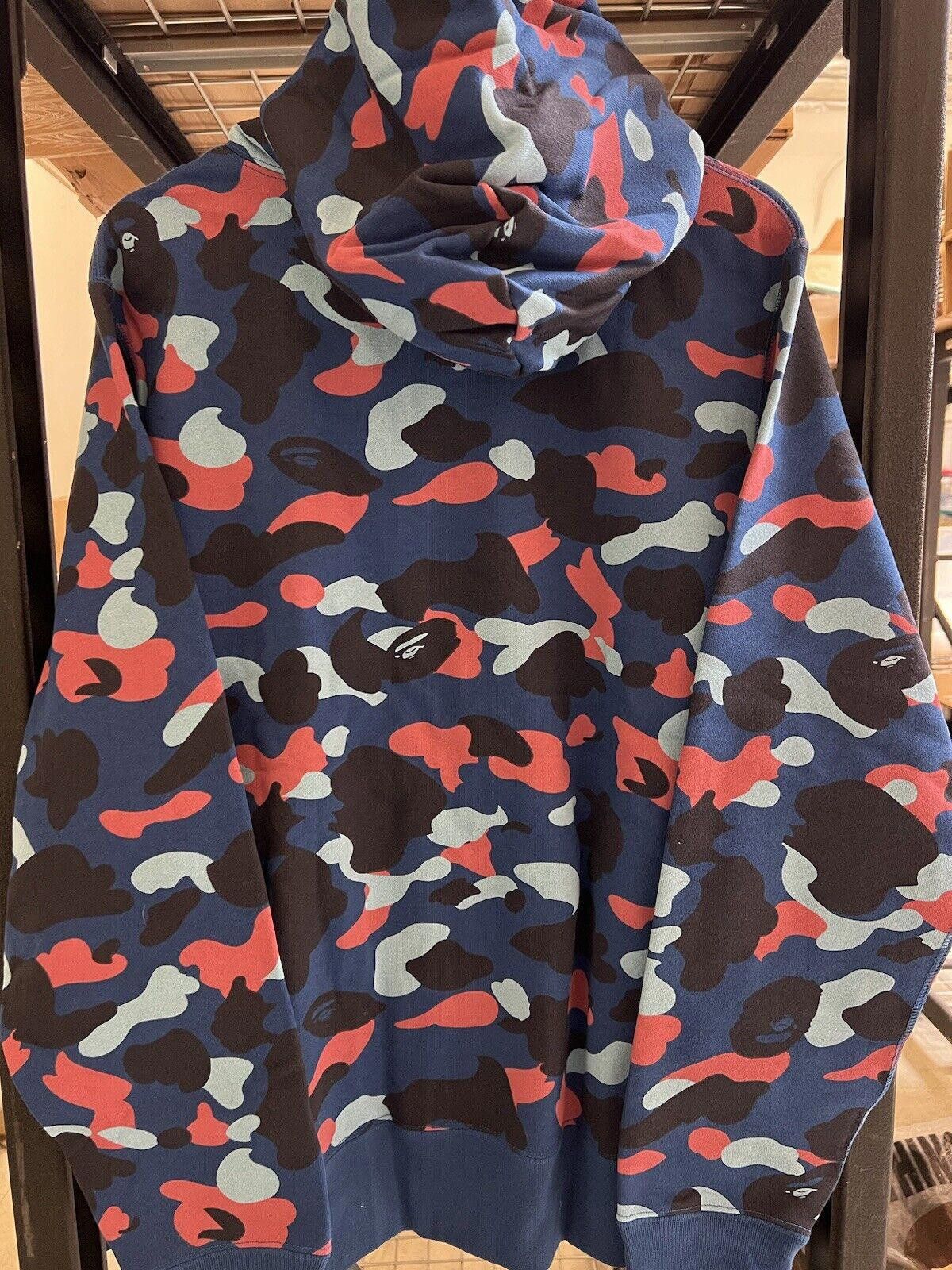 Bape BAPE A Bathing Ape Head Hoodie Blue Multi Camo Swarovski XL Size US XL / EU 56 / 4 - 3 Thumbnail
