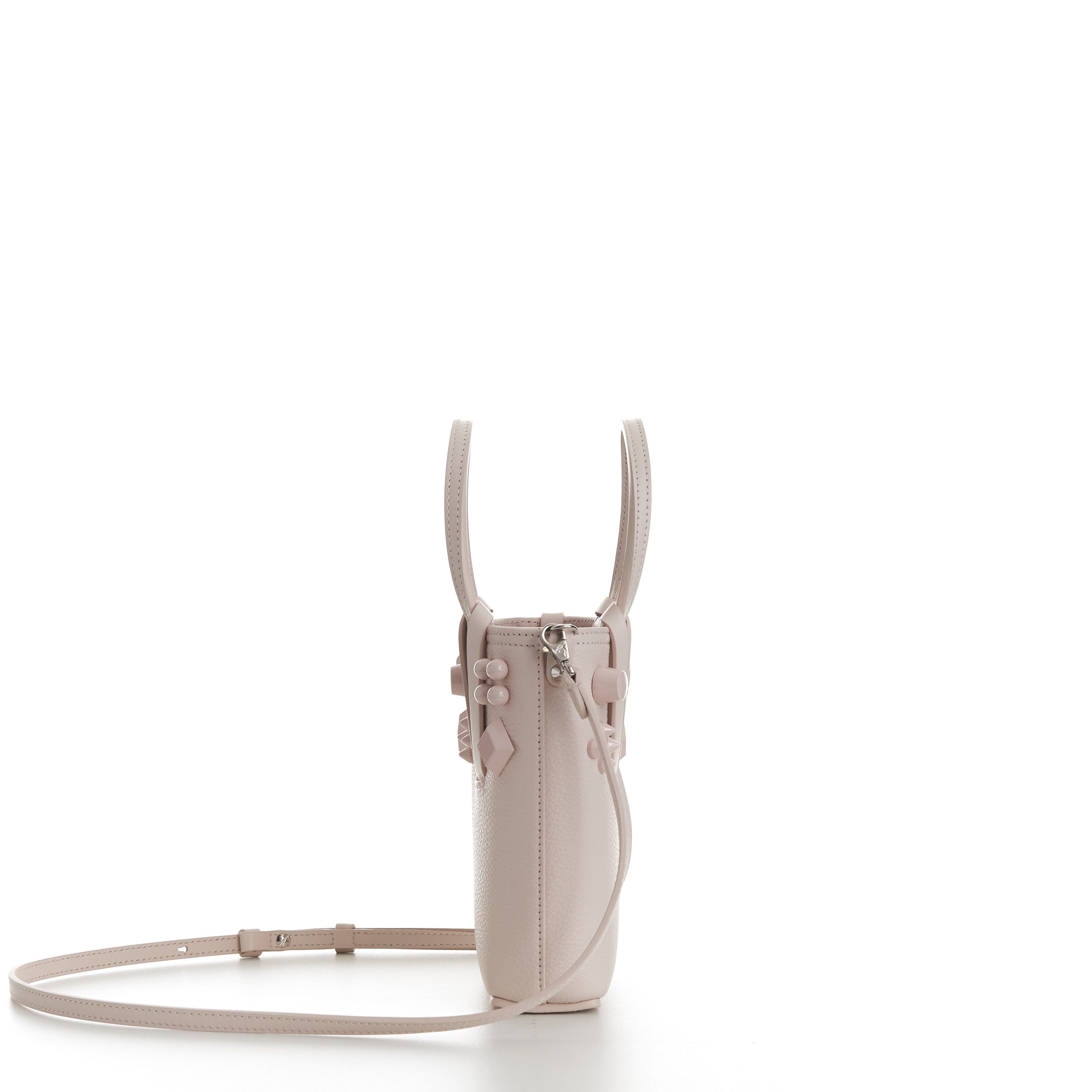Christian Louboutin Cabata N/S Mini Bag - Milk White Leather, Tonal Spikes Size ONE SIZE - 7 Thumbnail