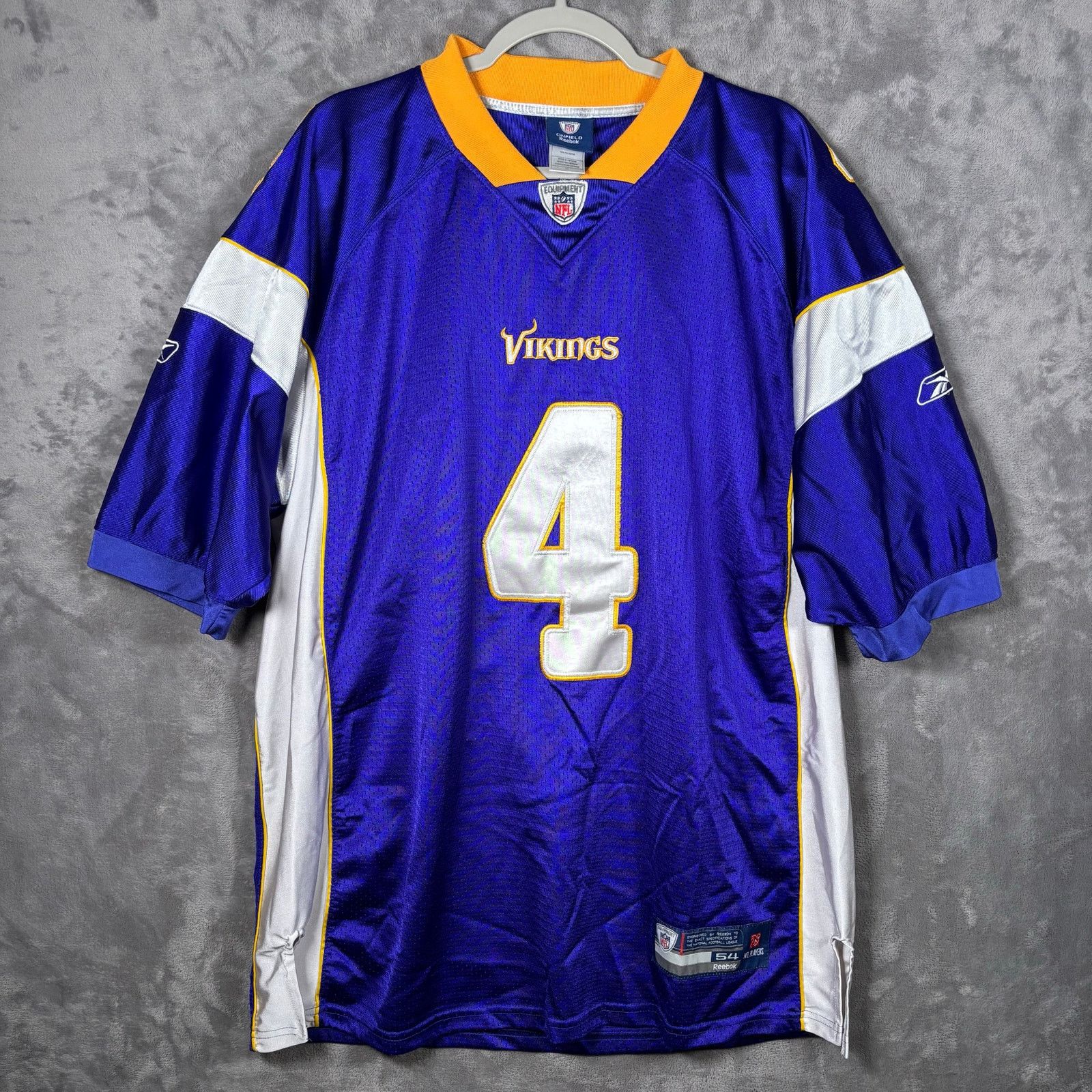 Favre Minnesota Vikings Jersey Reebok On Field Size 54
