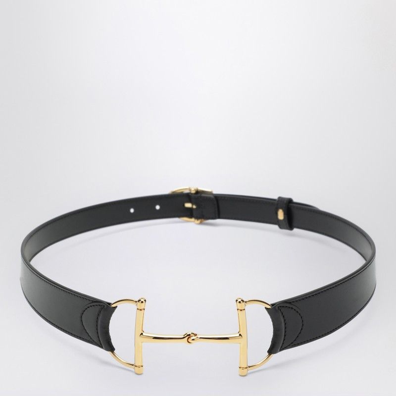 小物 FW1995 GUCCI by Tom Ford horse belt Gucci Fall 1995 Tom Ford Gold Horsebit Brown Leather Belt 30
