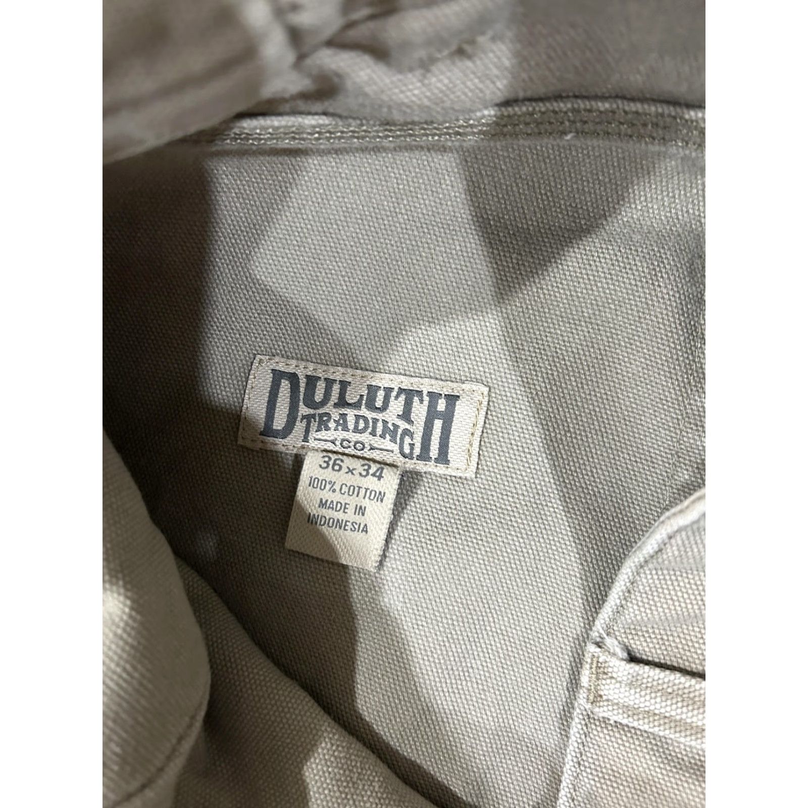 Duluth Trading Company Duluth Trading Co Pants Mens 36x34 Tan Canvas Work Jeans Utility Durable Size US 36 / EU 52 - 7 Thumbnail