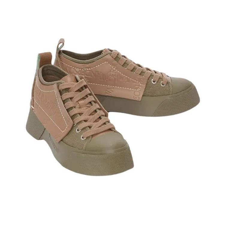 JW Anderson o1mle0325 Low Top Trainers in Khaki & Brown Size US 9 / IT 39 - 3 Thumbnail